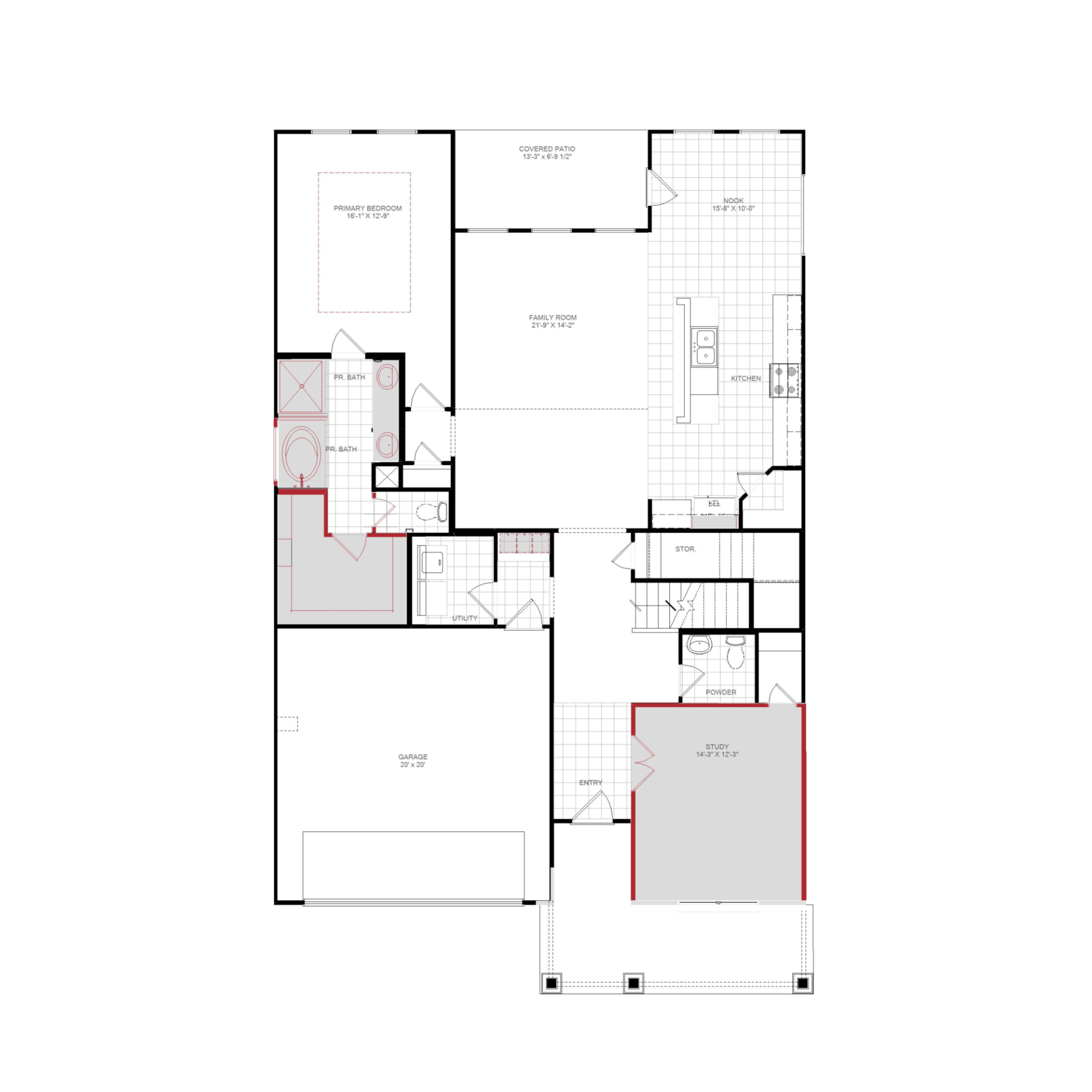 1115 Rothland Court Floorplan-1st Floor