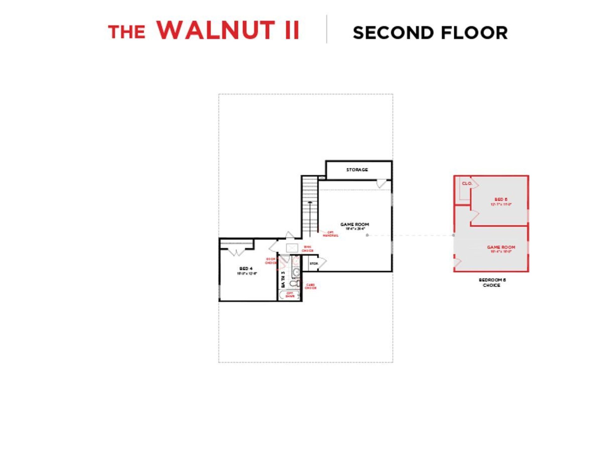 Walnut II Floorplan SF