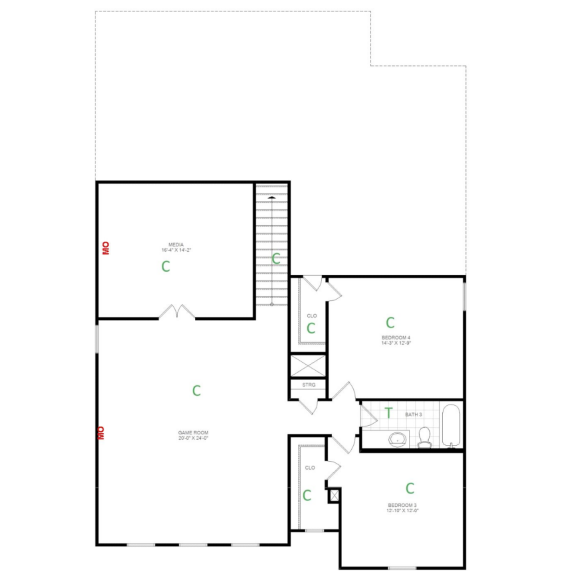 1336 Burgess Street Second Floor