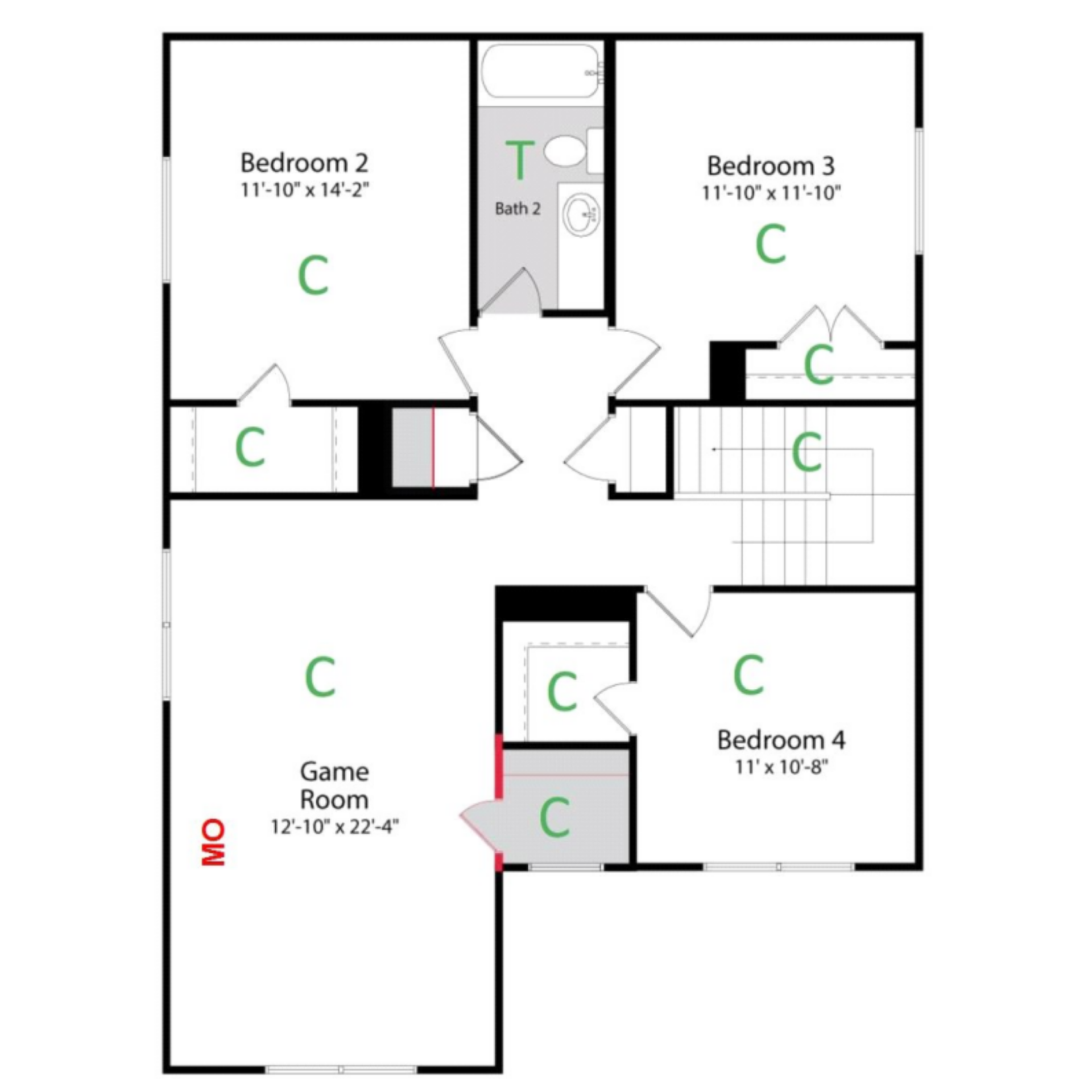 1114 Falls Rush Way Second Floor