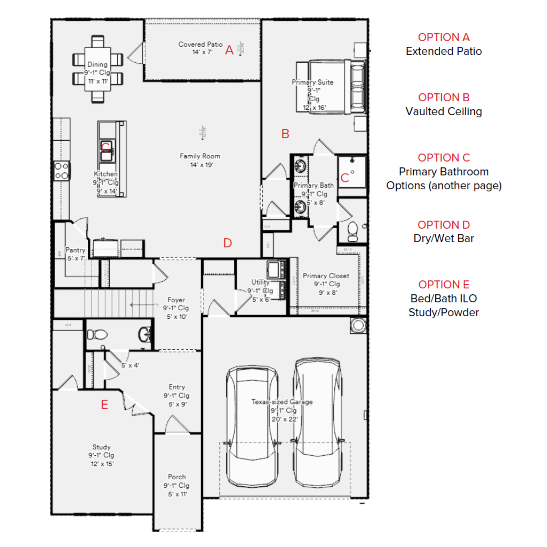 Grapevine Floorplan First Floor