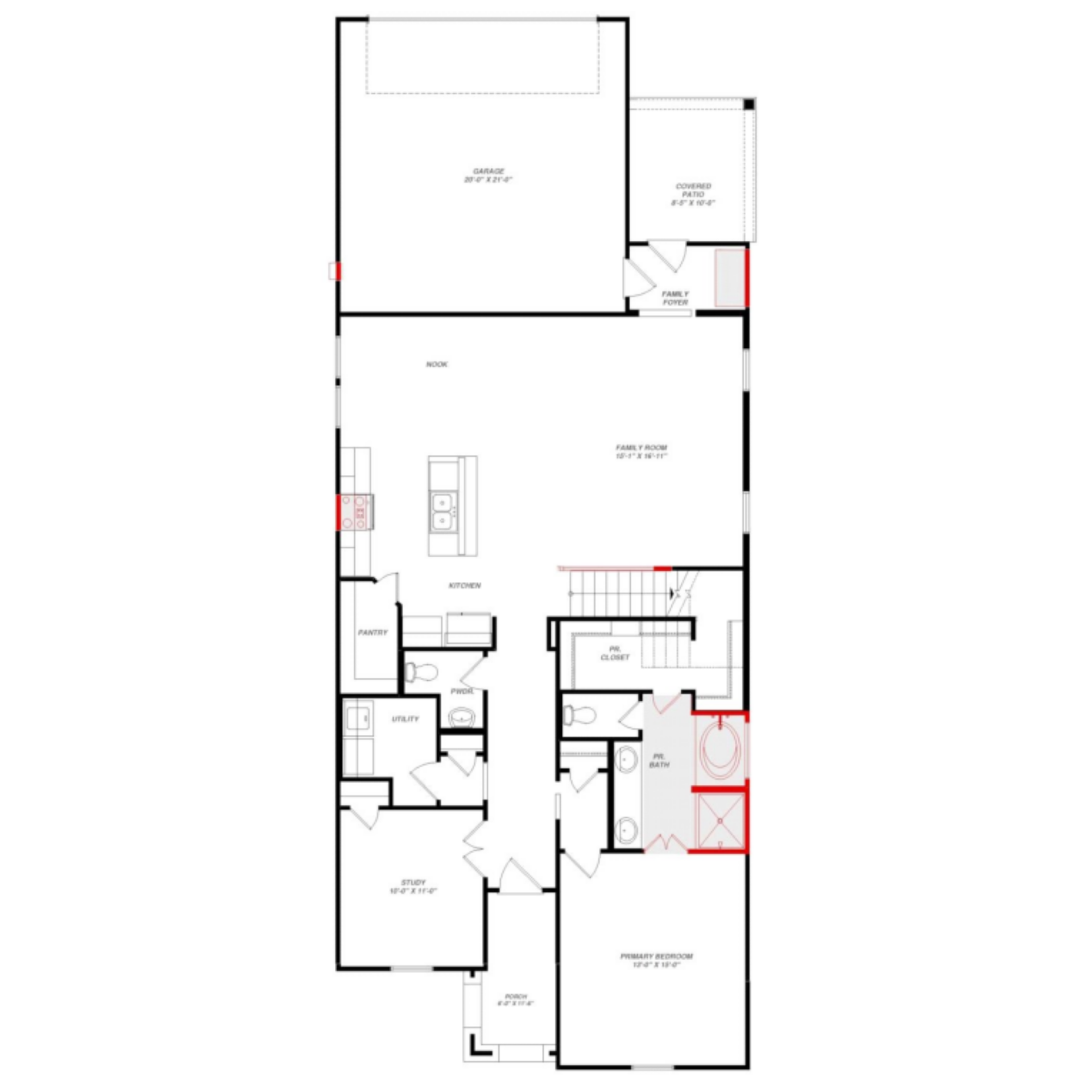 Davenport floor plan drawing