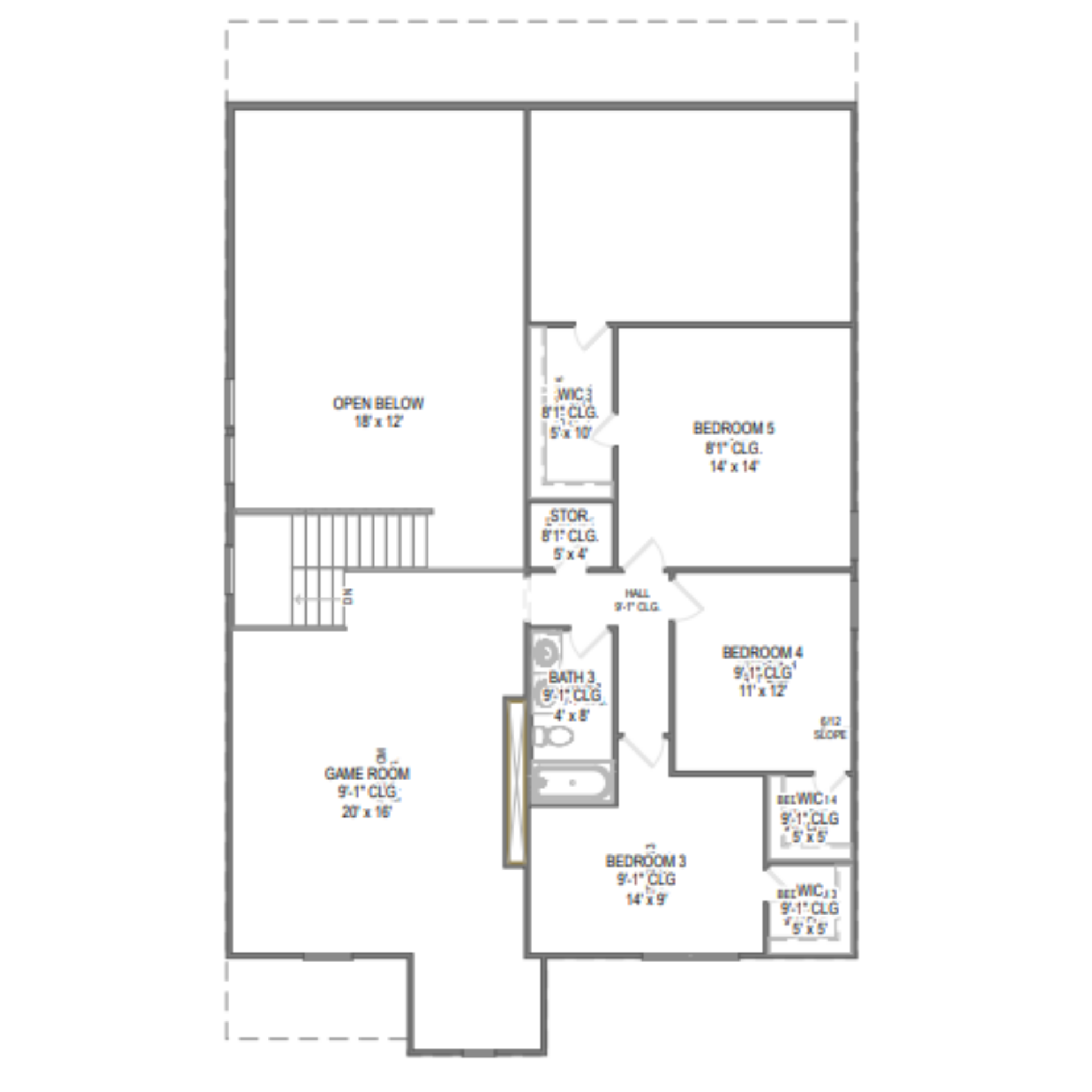 Hemlock II floor plan drawing