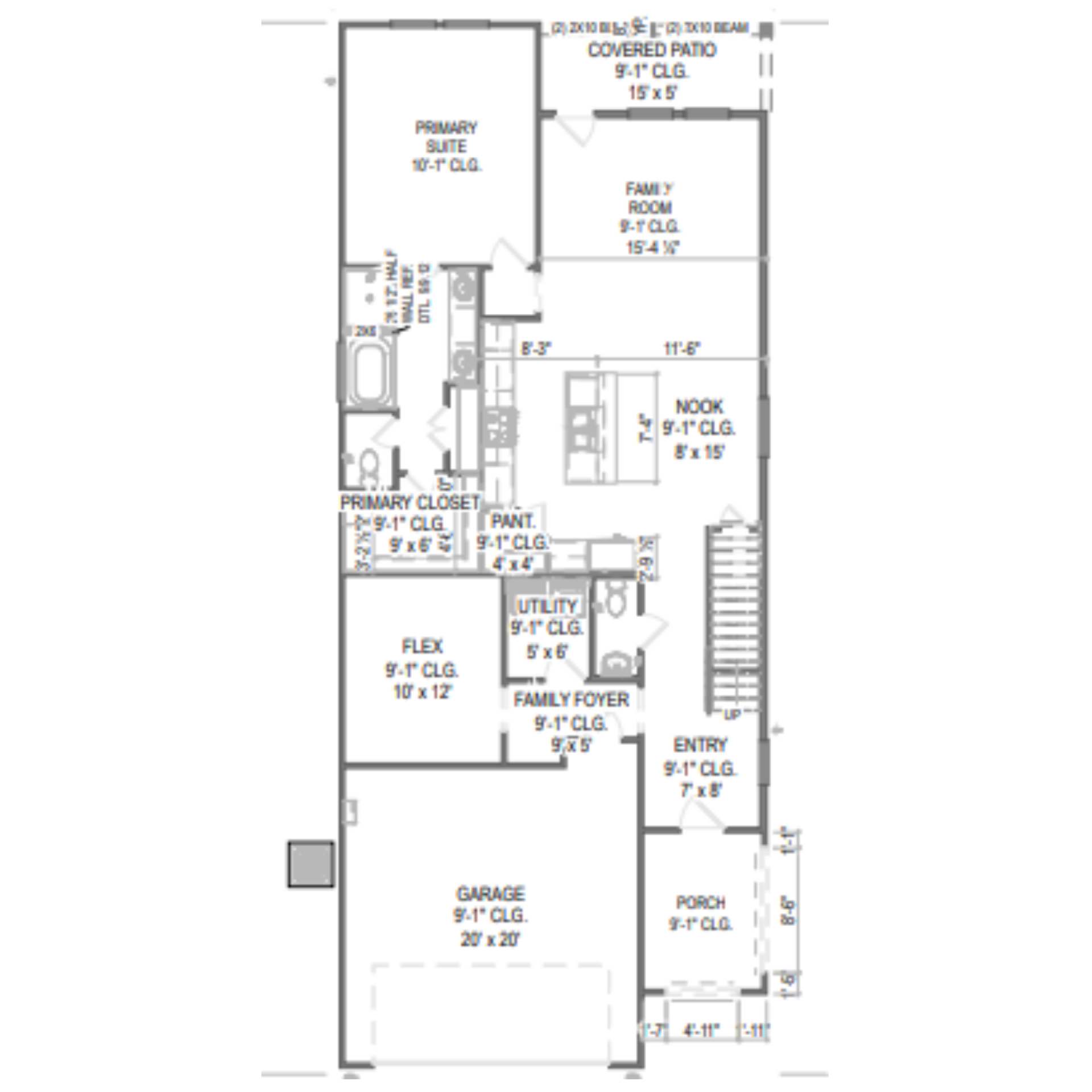 Cedar floor plan drawing