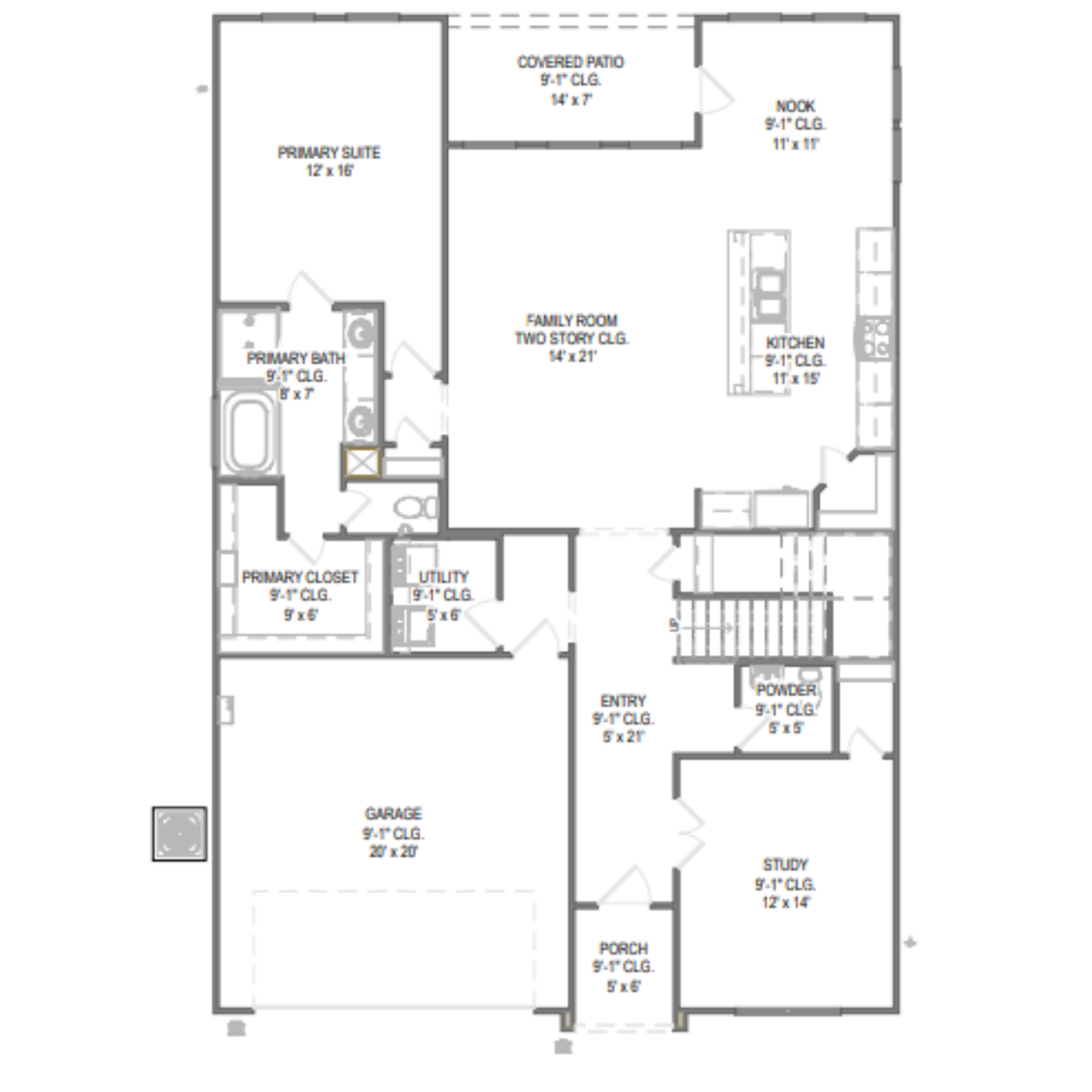 Cypress II floor plan drawing