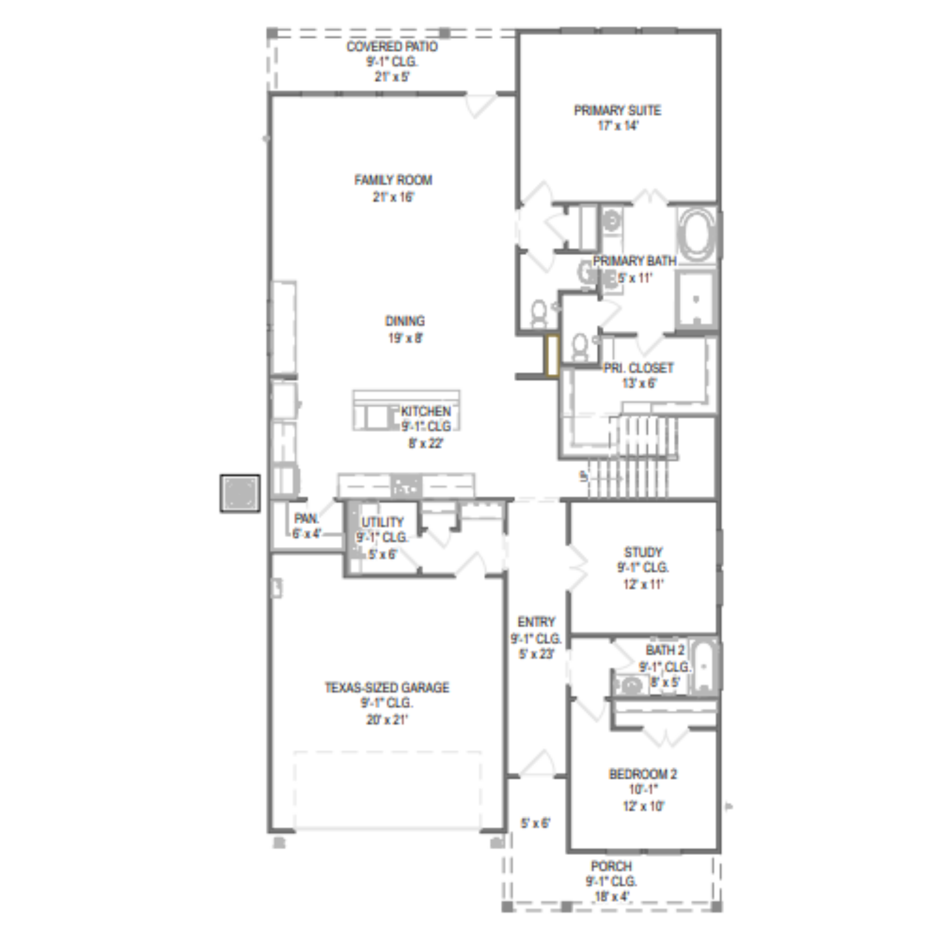 Alpine floor plan drawing