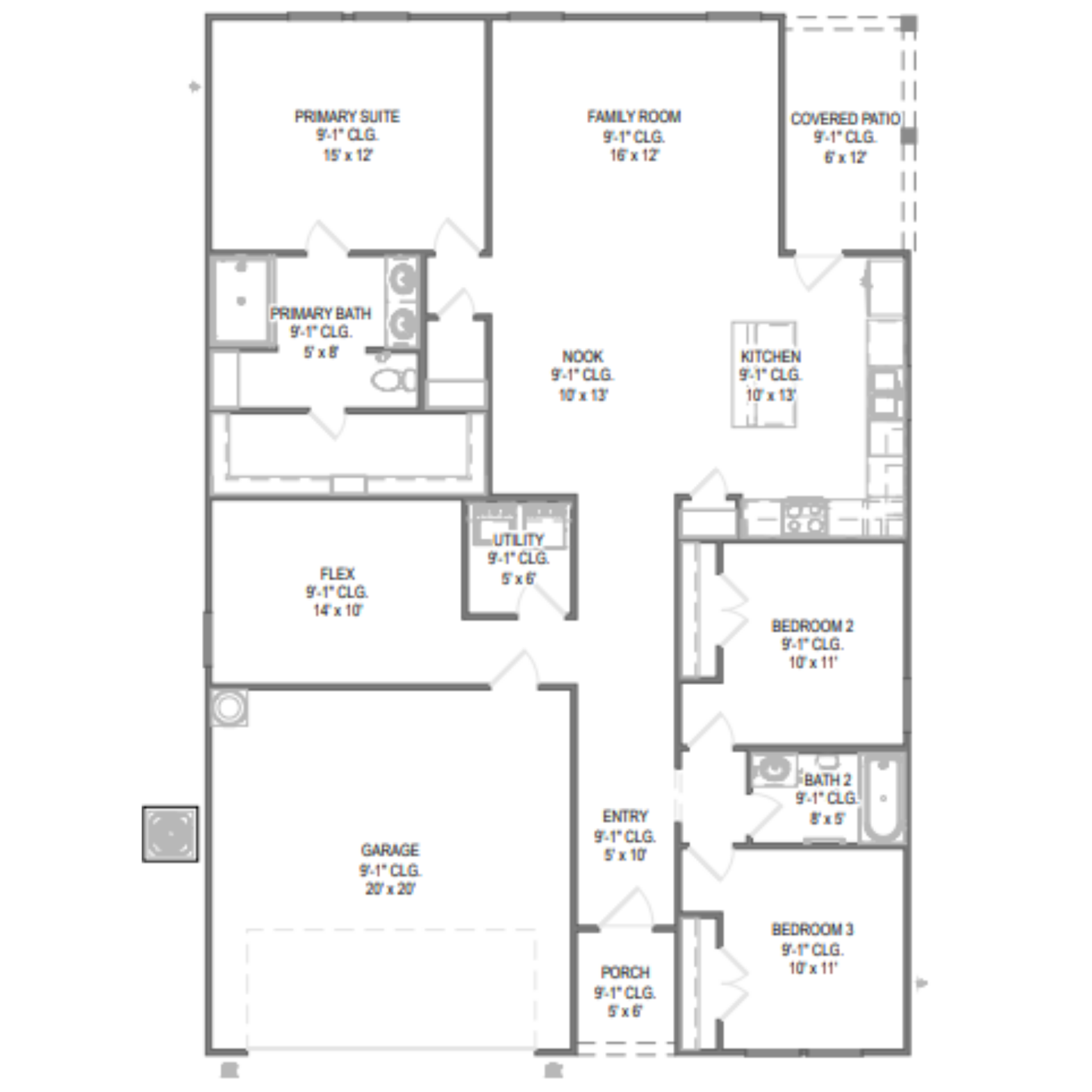 Chestnut floor plan drawing