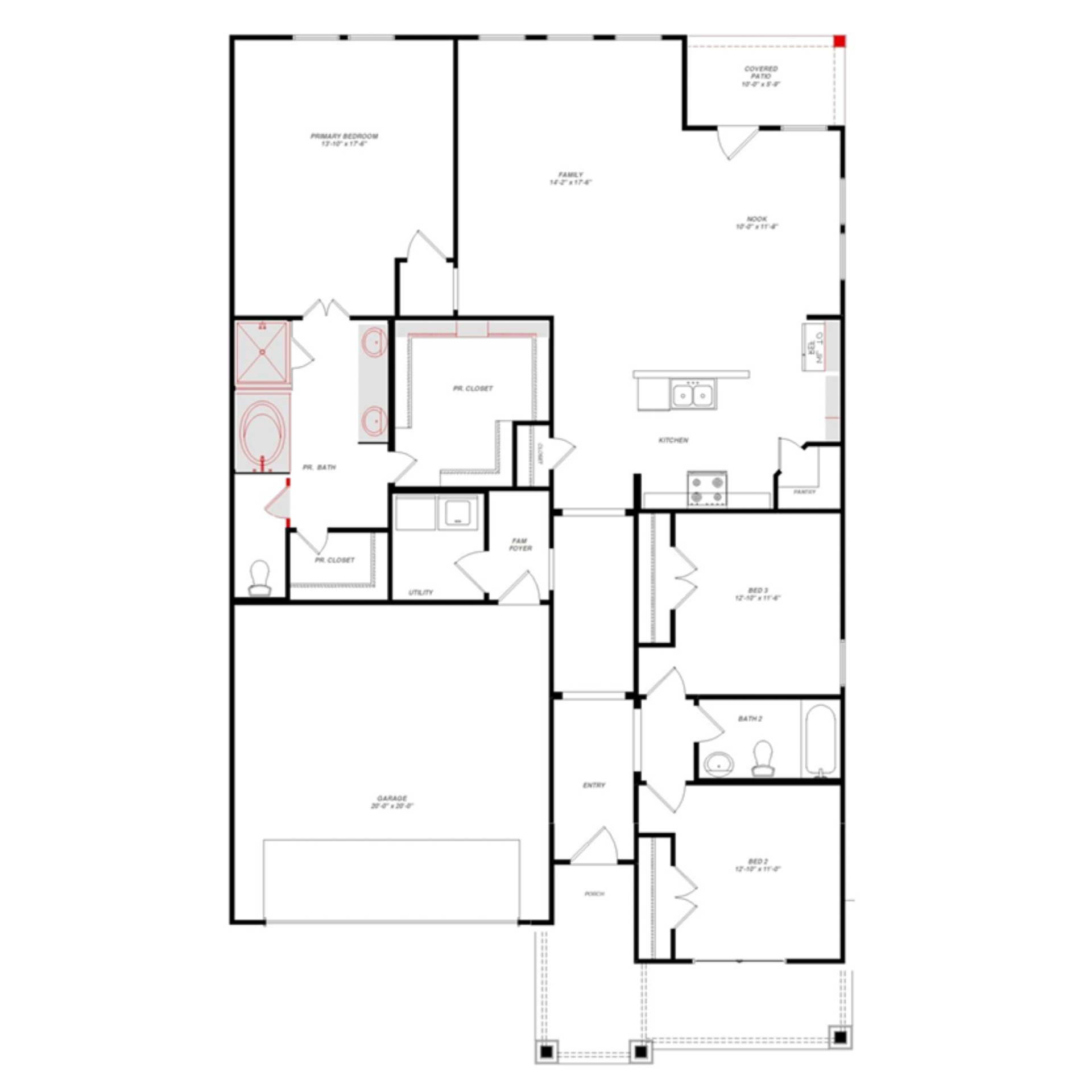 Basswood II floor plan drawing