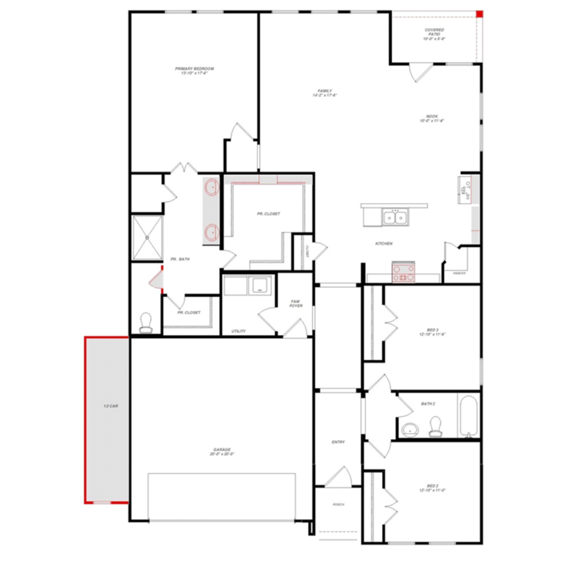 Basswood II floor plan drawing