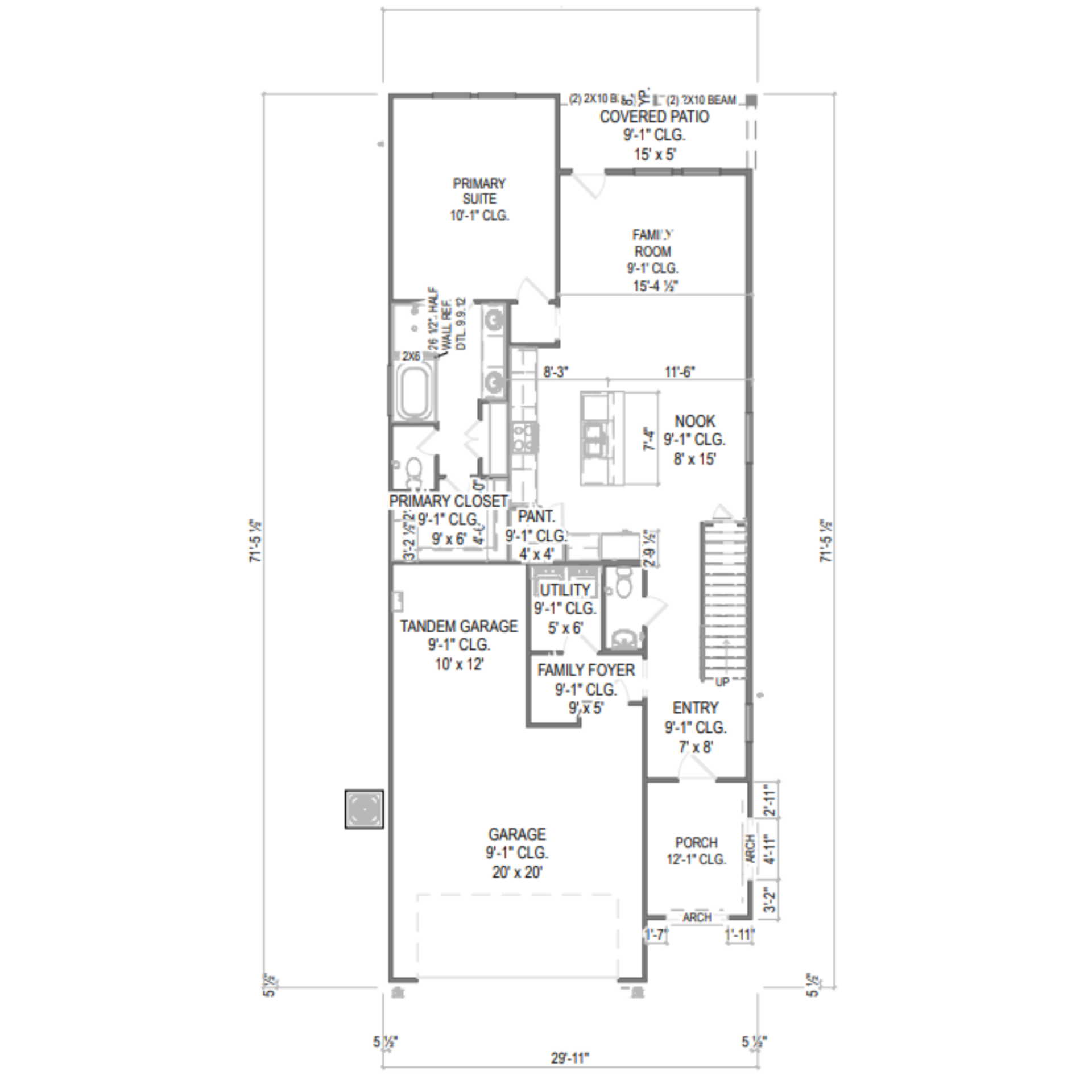 Cedar floor plan drawing