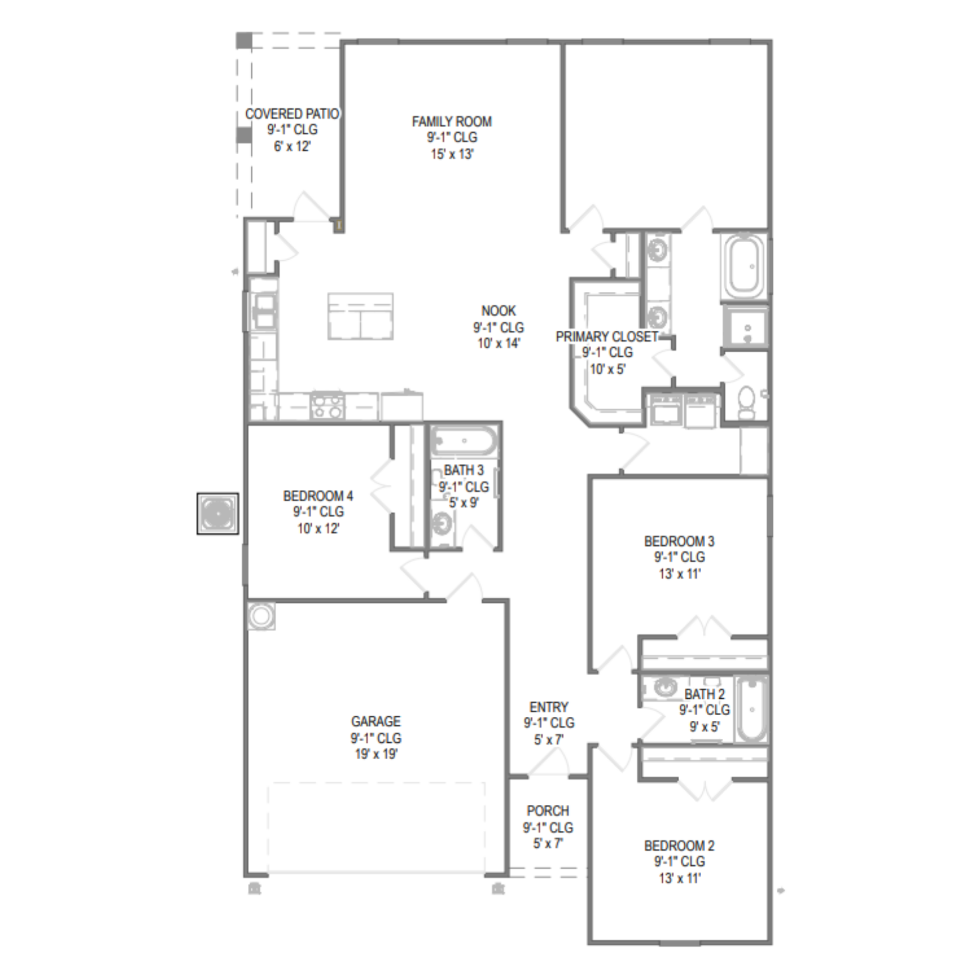 Elderberry floor plan drawing