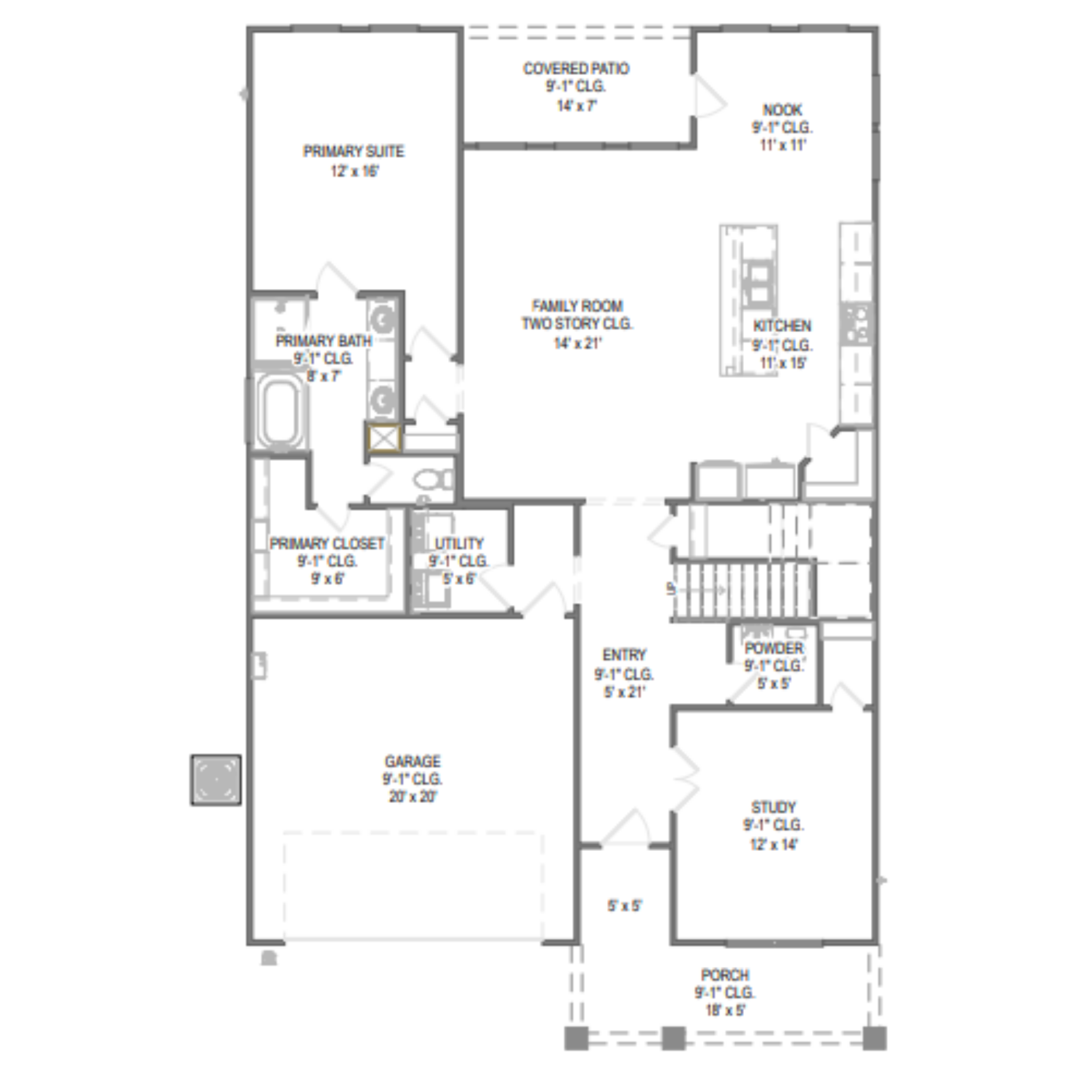 Cypress II floor plan drawing