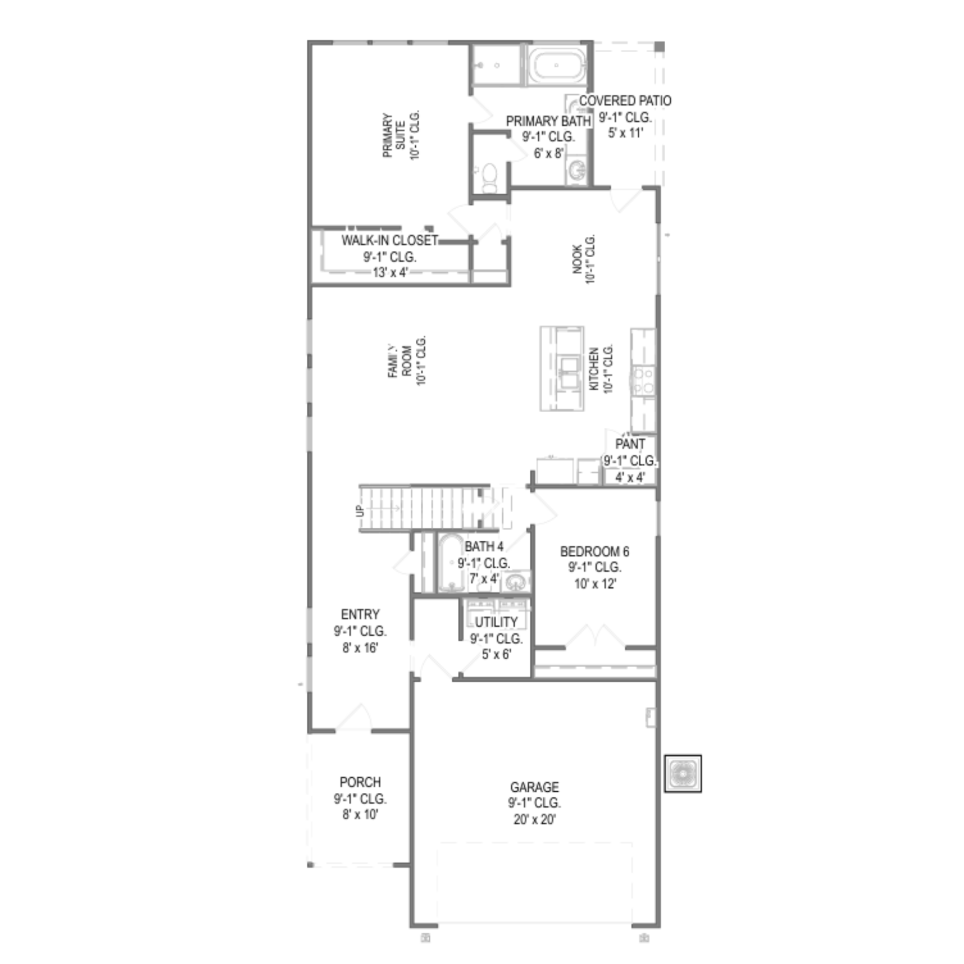 Rayburn III floor plan drawing