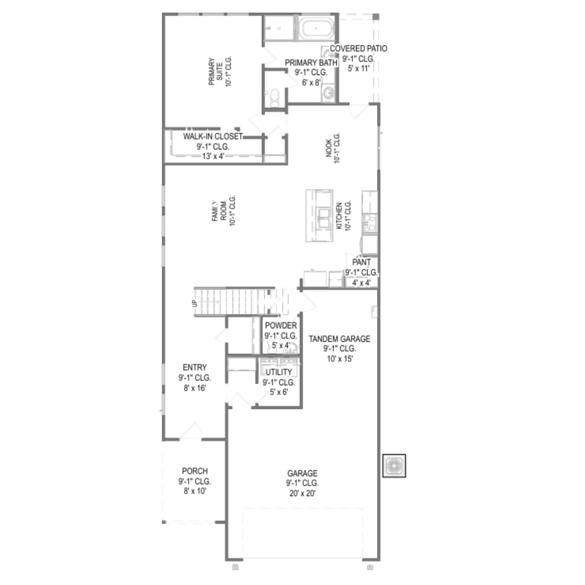 Rayburn III floor plan drawing