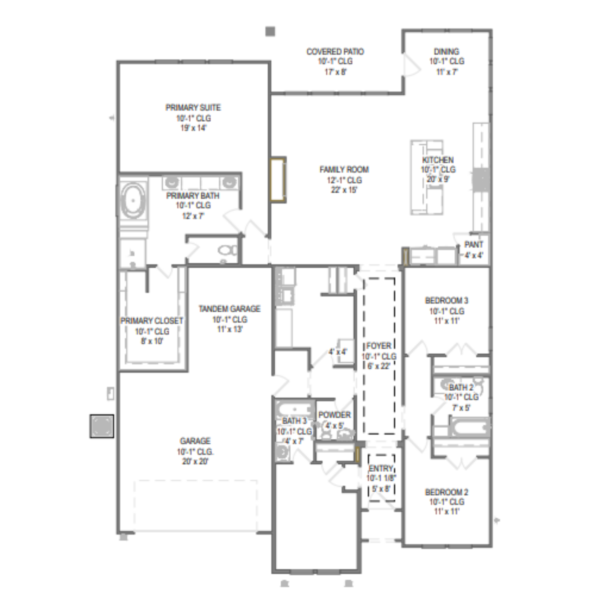 Alamo floor plan drawing