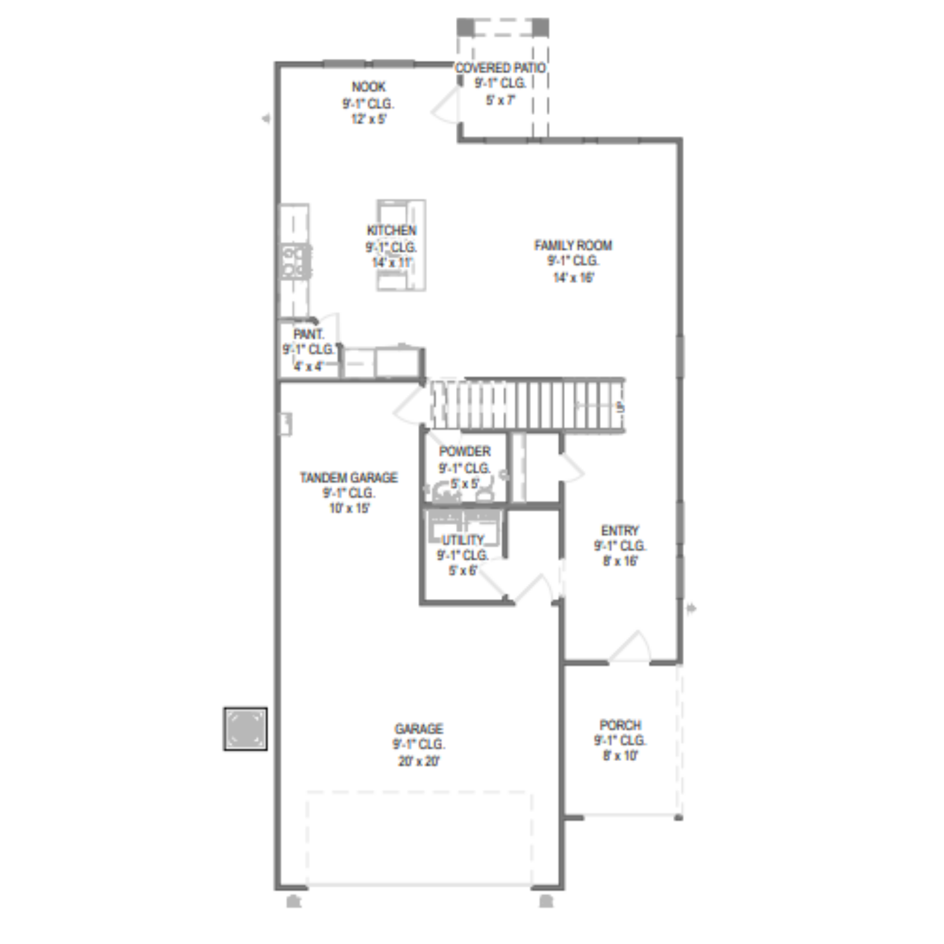 Sweetwater III floor plan drawing