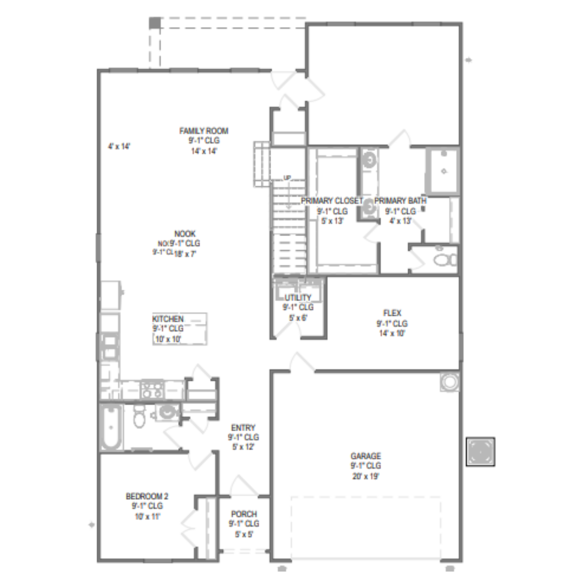 Orchid floor plan drawing