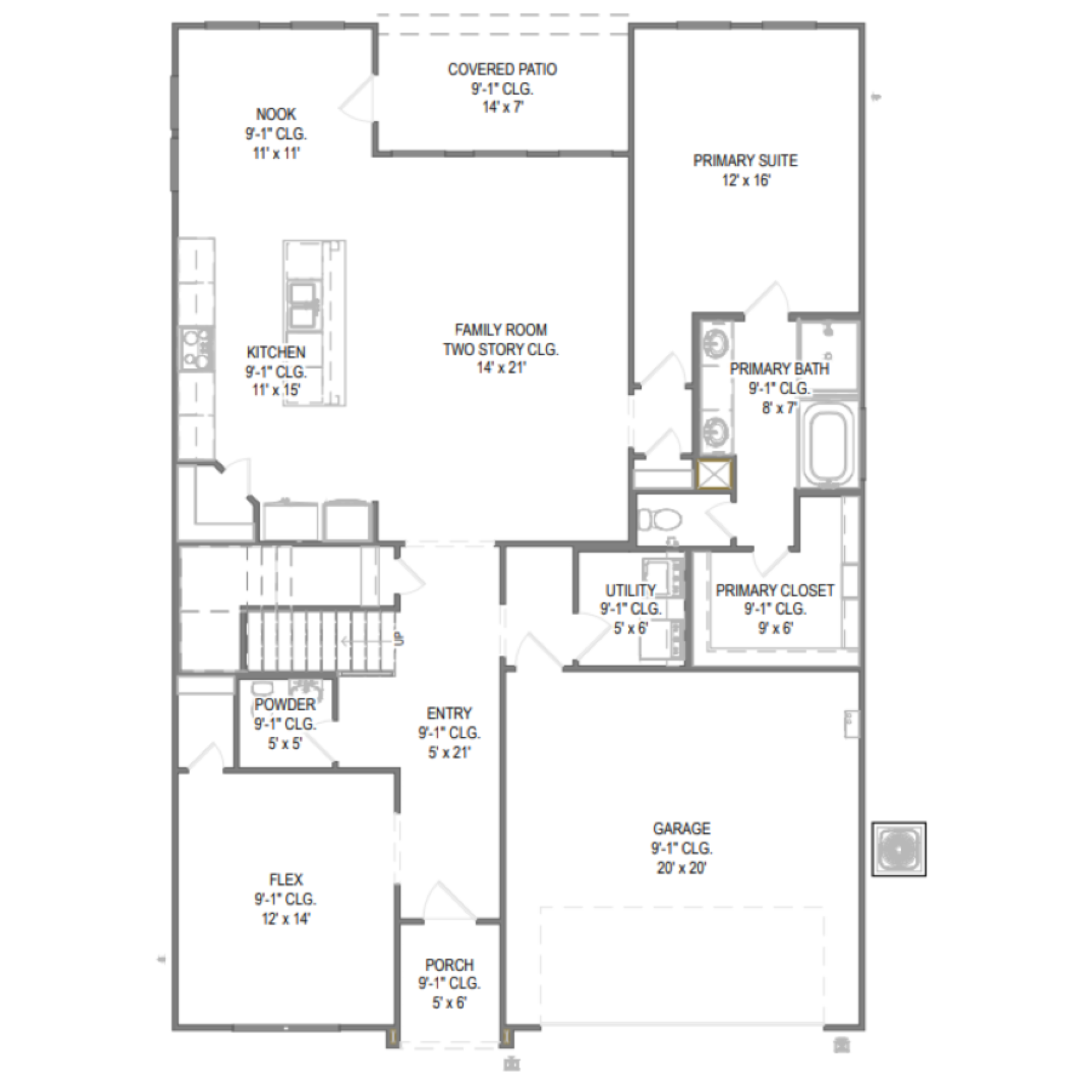 Cypress II floor plan drawing