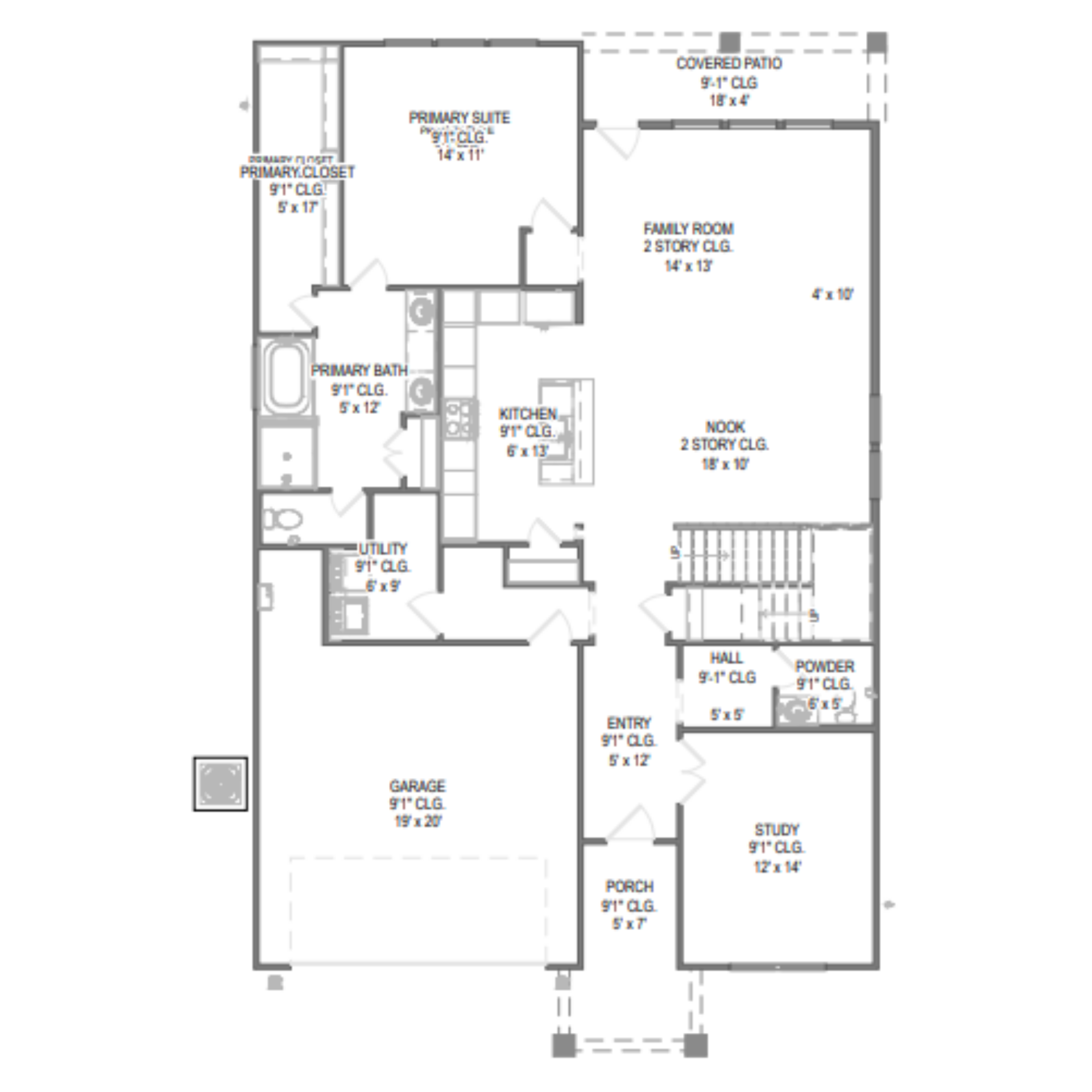 Hemlock II floor plan drawing