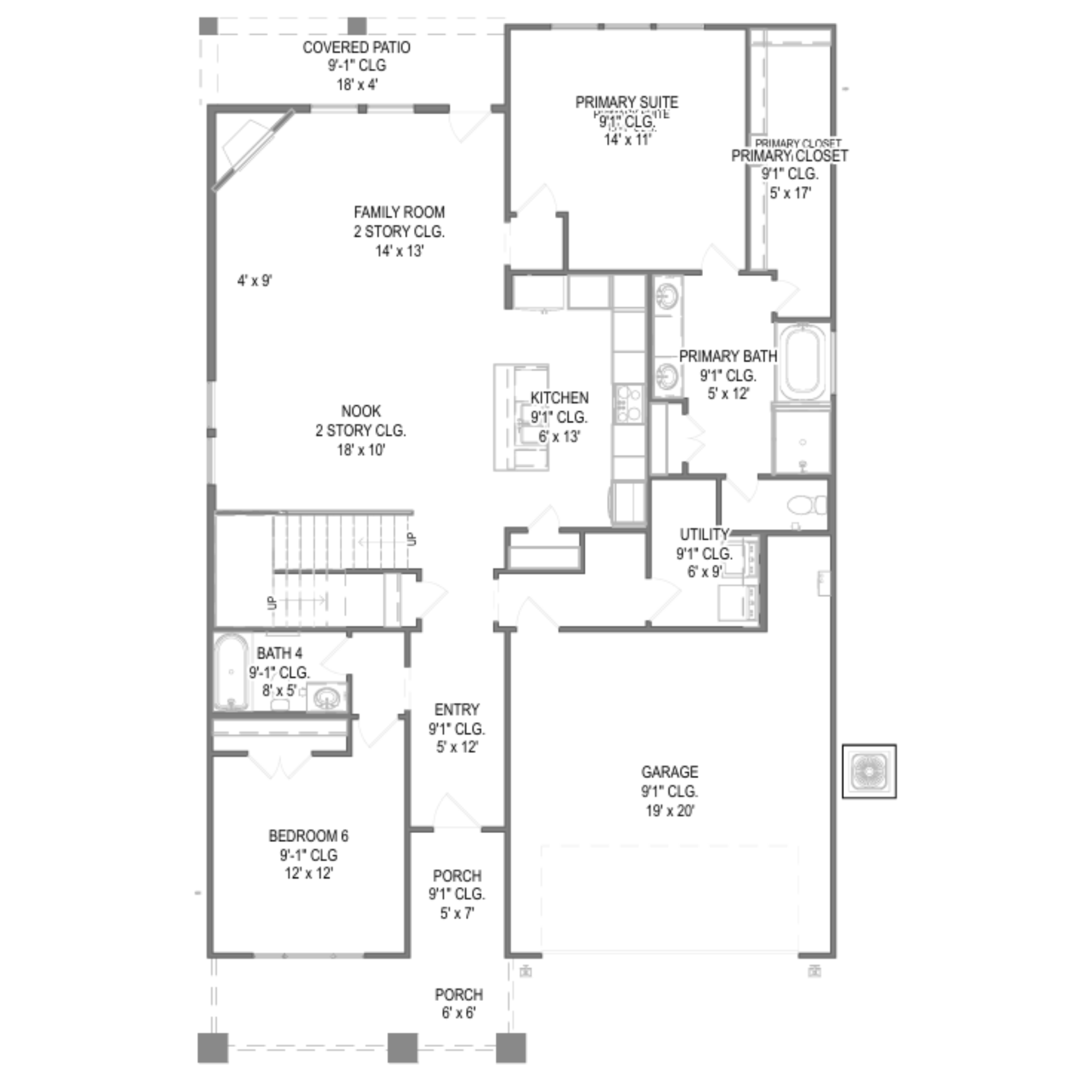 Hemlock II floor plan drawing
