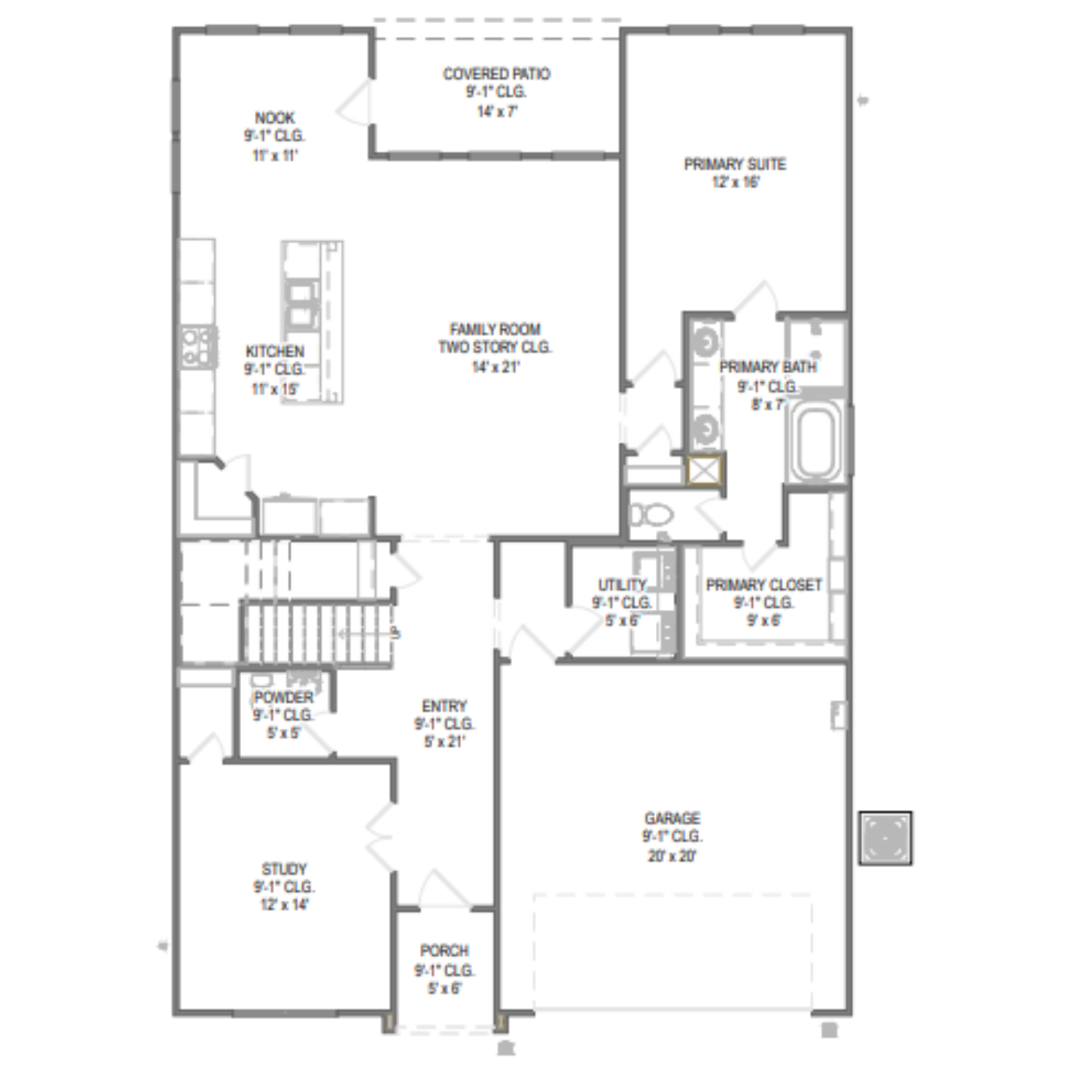 Cypress II floor plan drawing