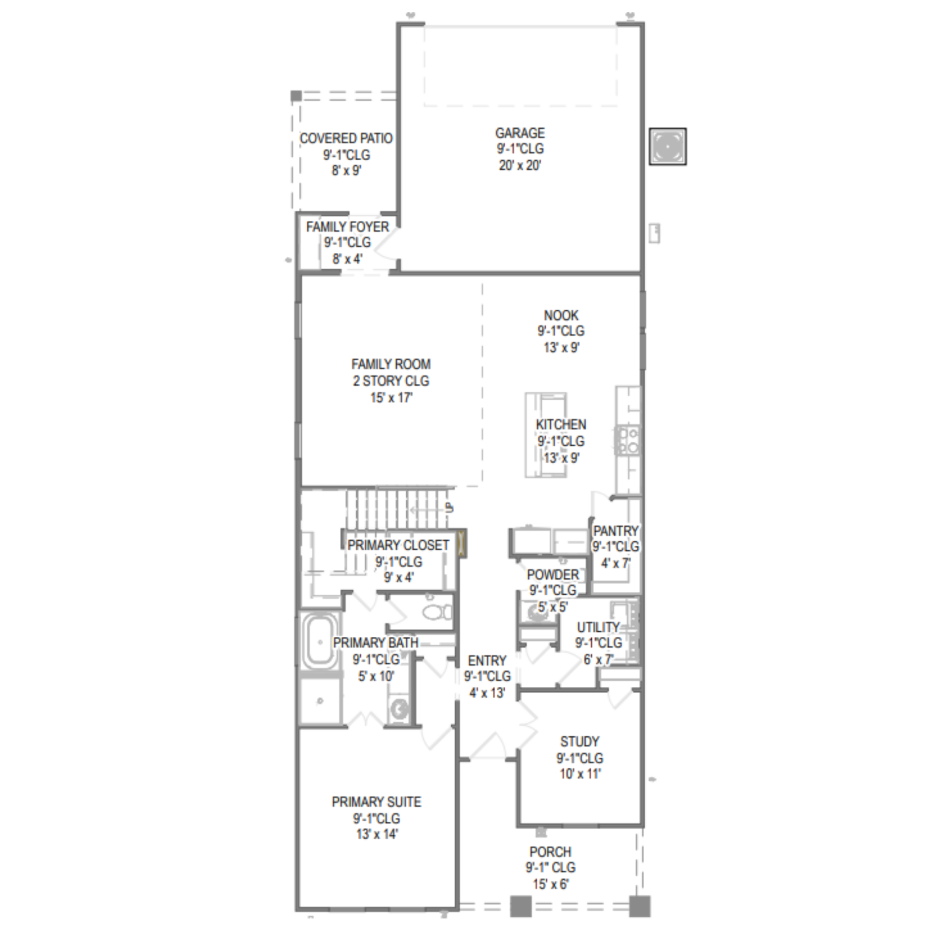 Davenport floor plan drawing