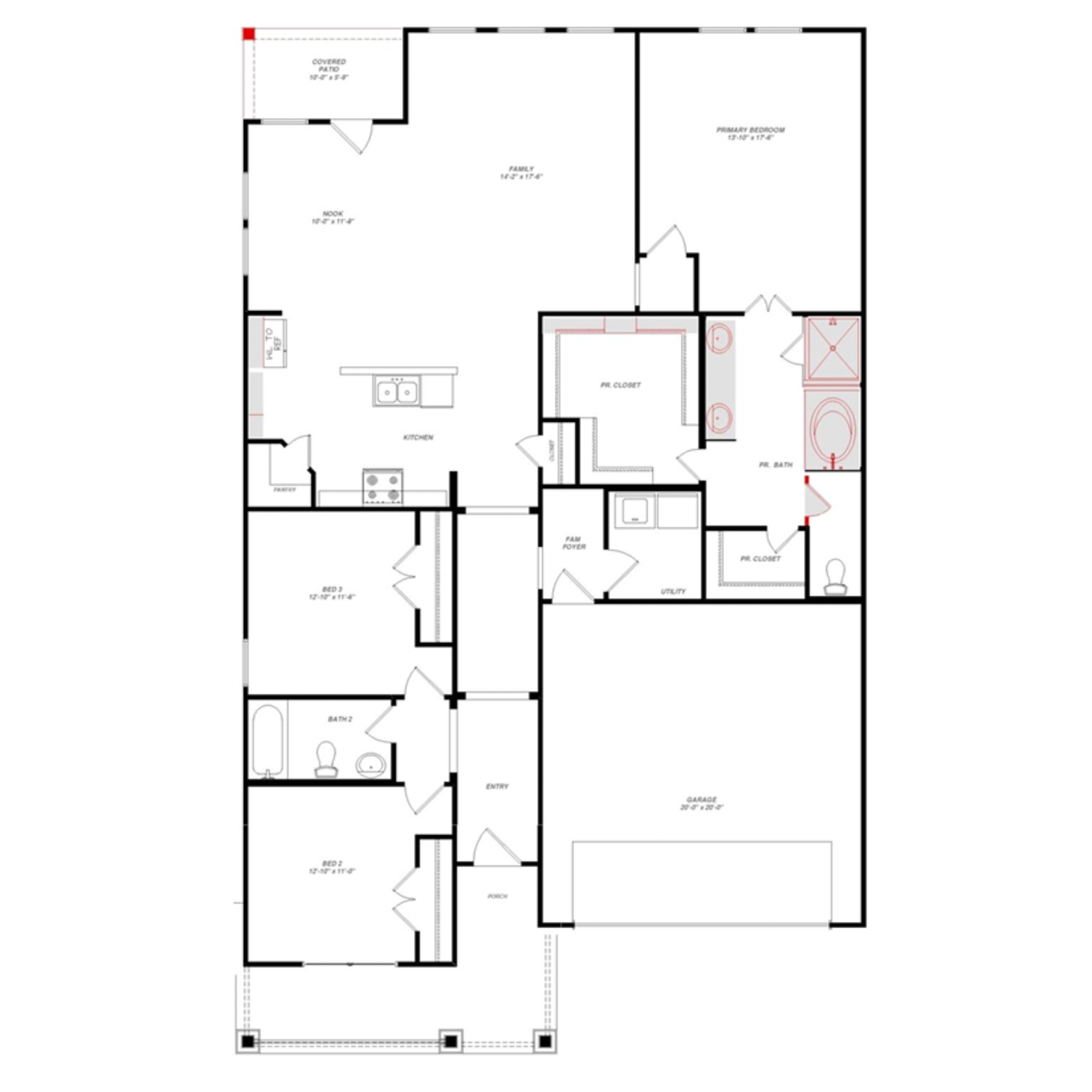 Basswood II floor plan drawing