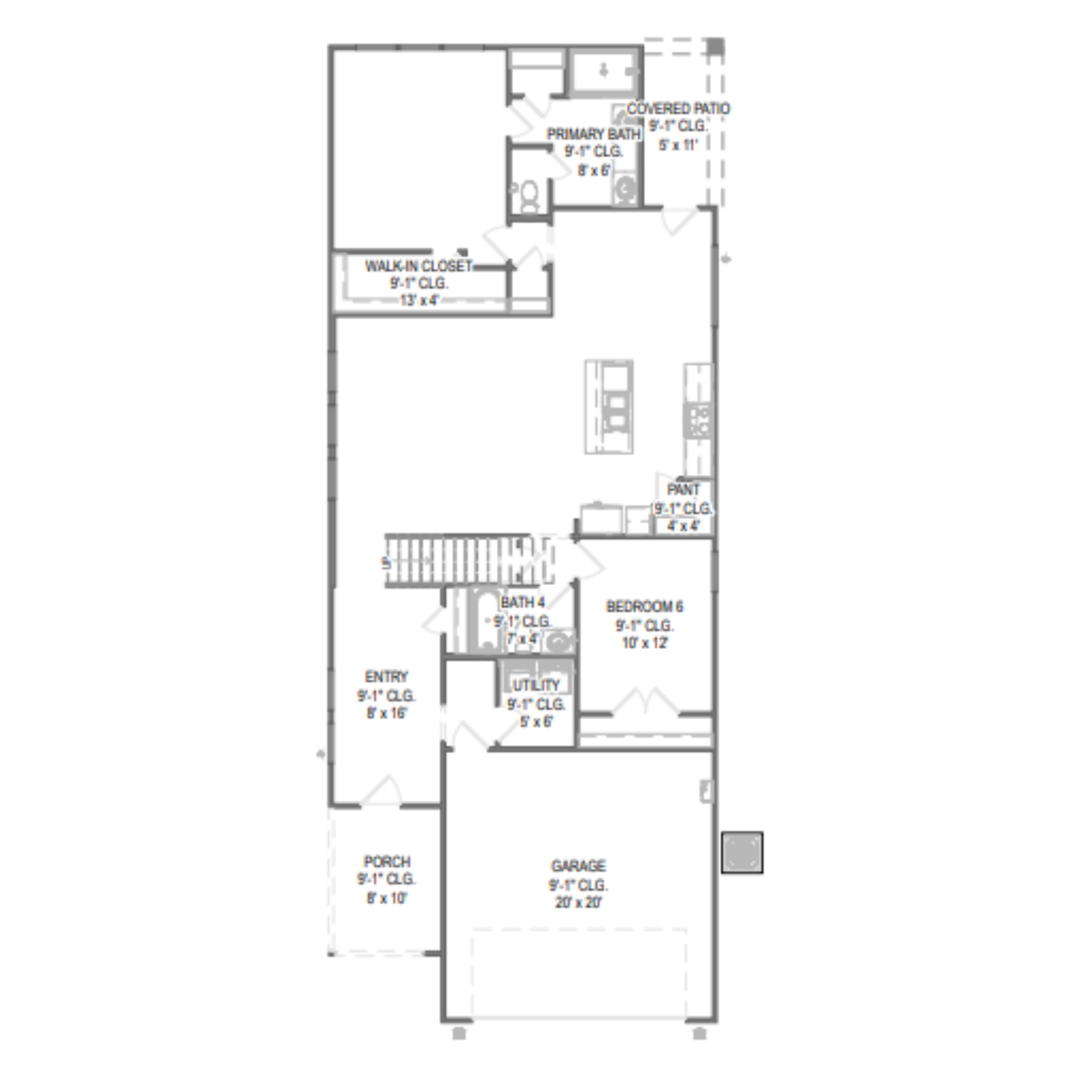 Rayburn III floor plan drawing
