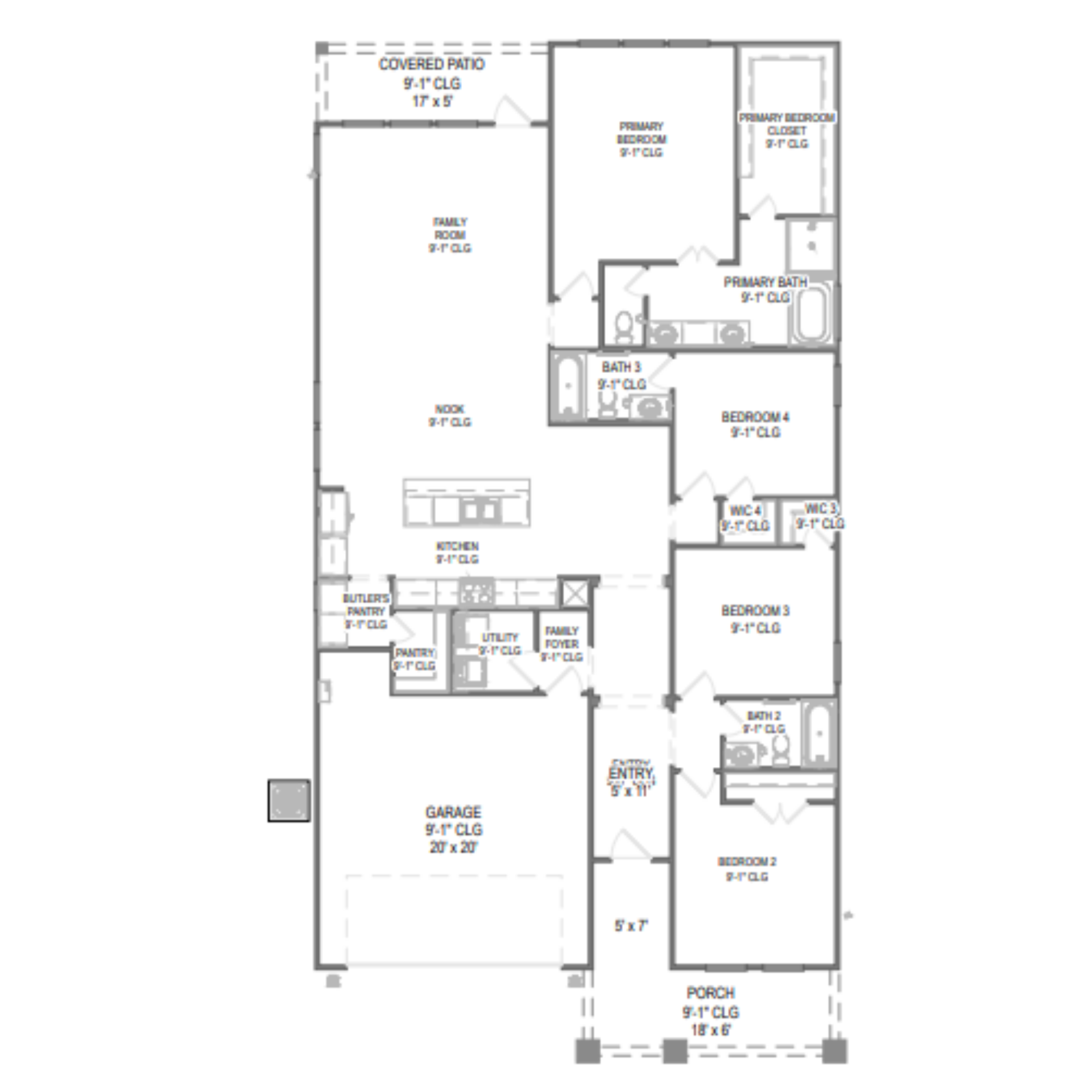Rowan floor plan drawing
