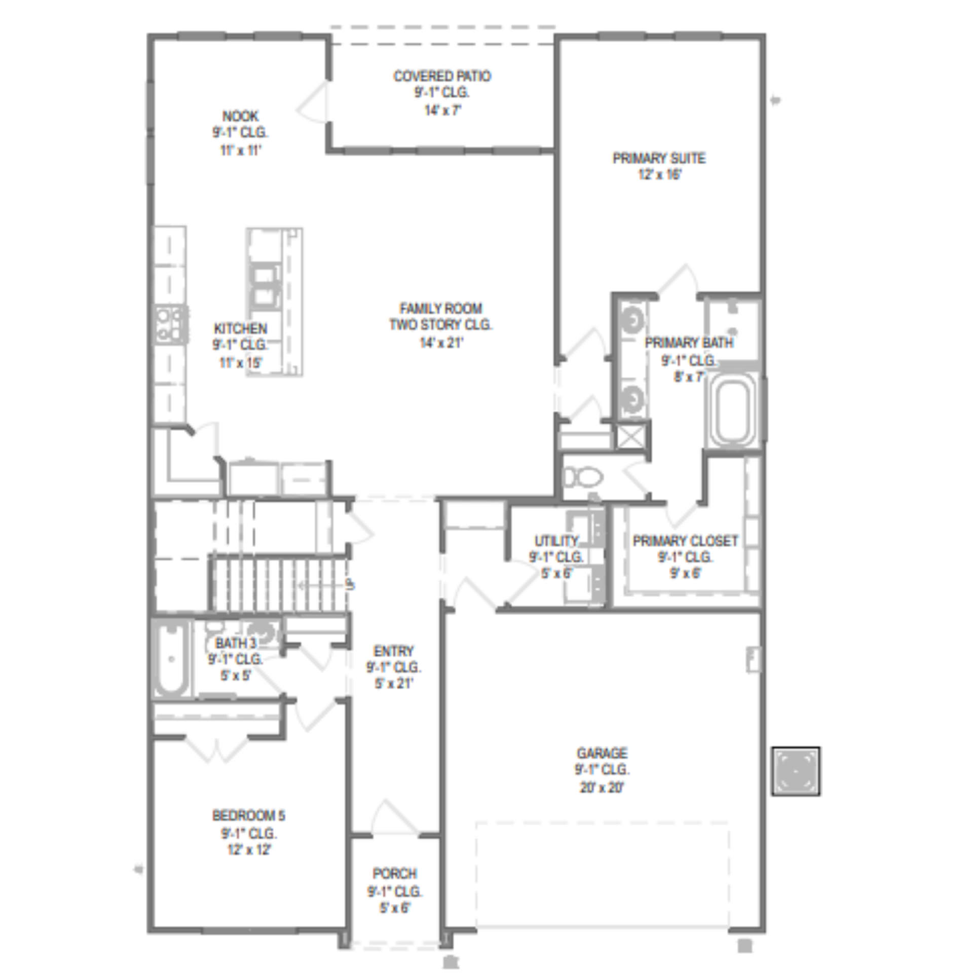 Cypress II floor plan drawing