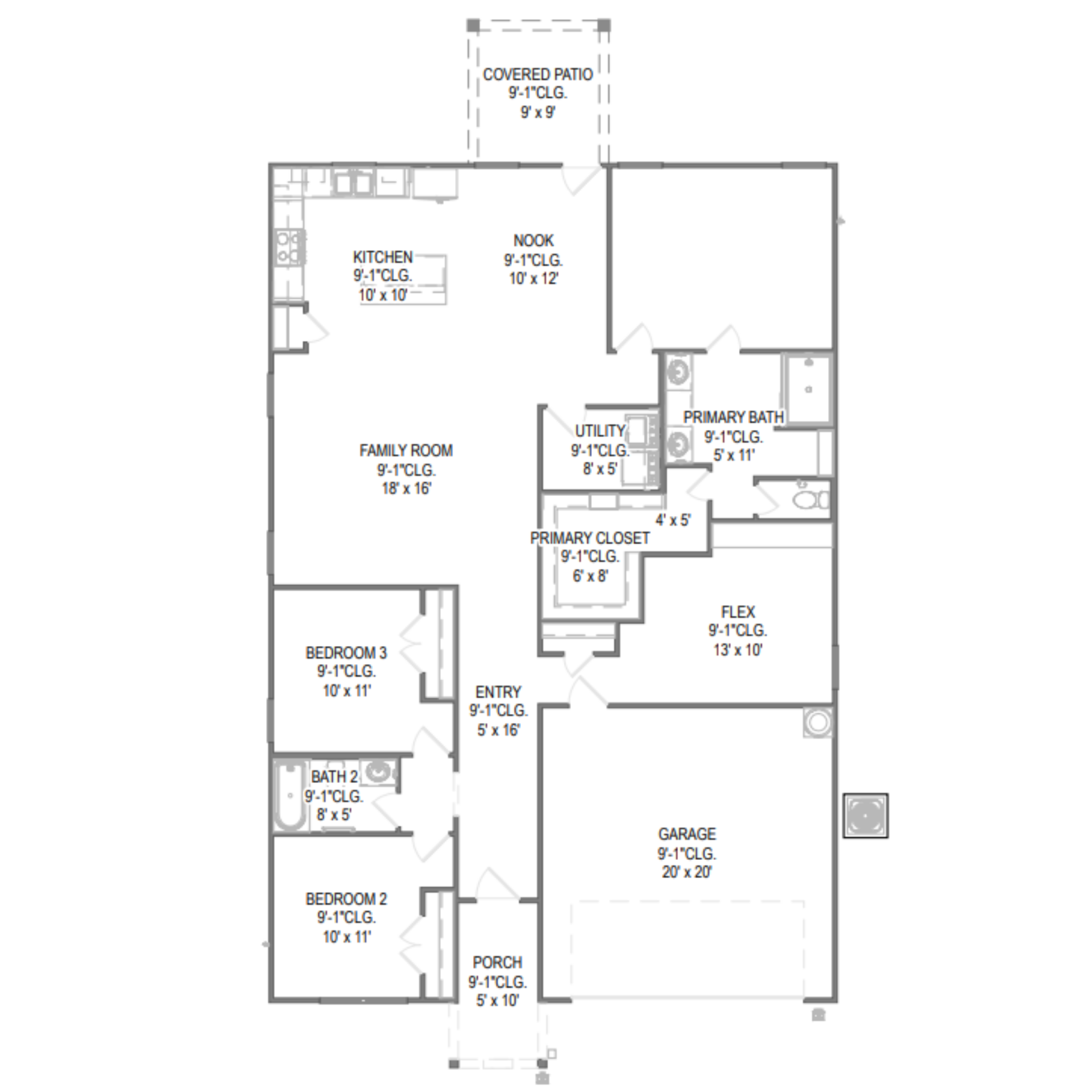Emory II floor plan drawing