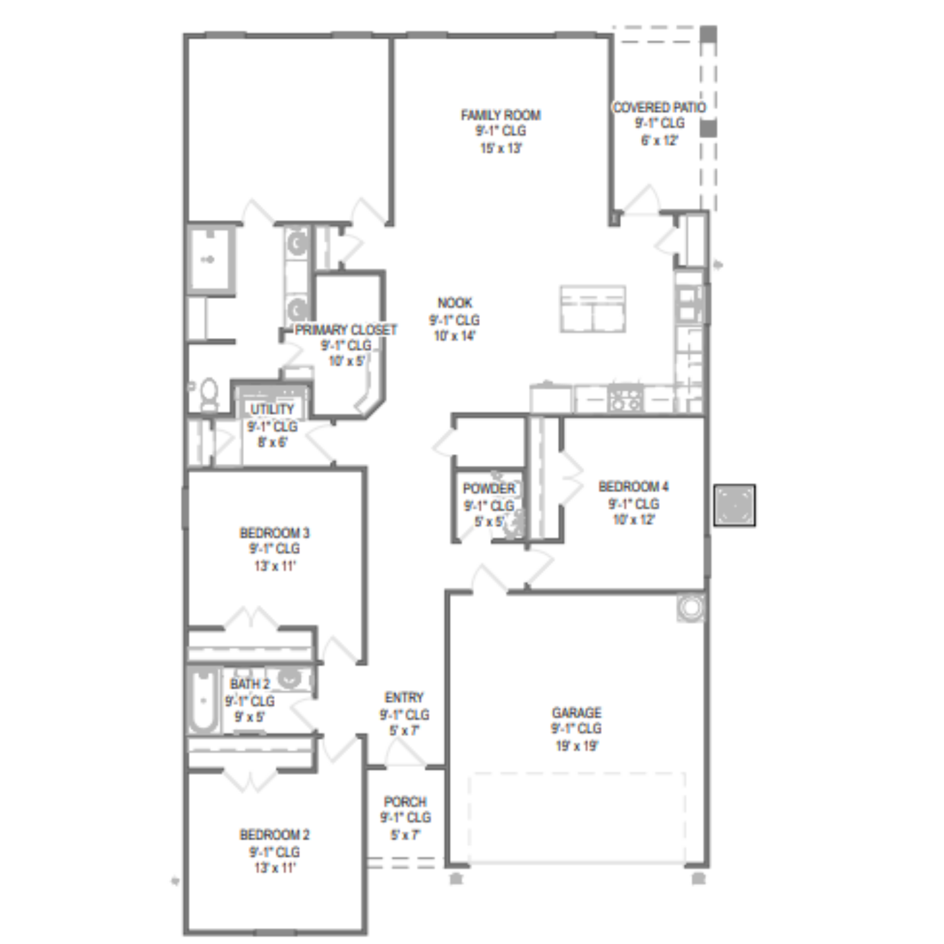 Elderberry floor plan drawing