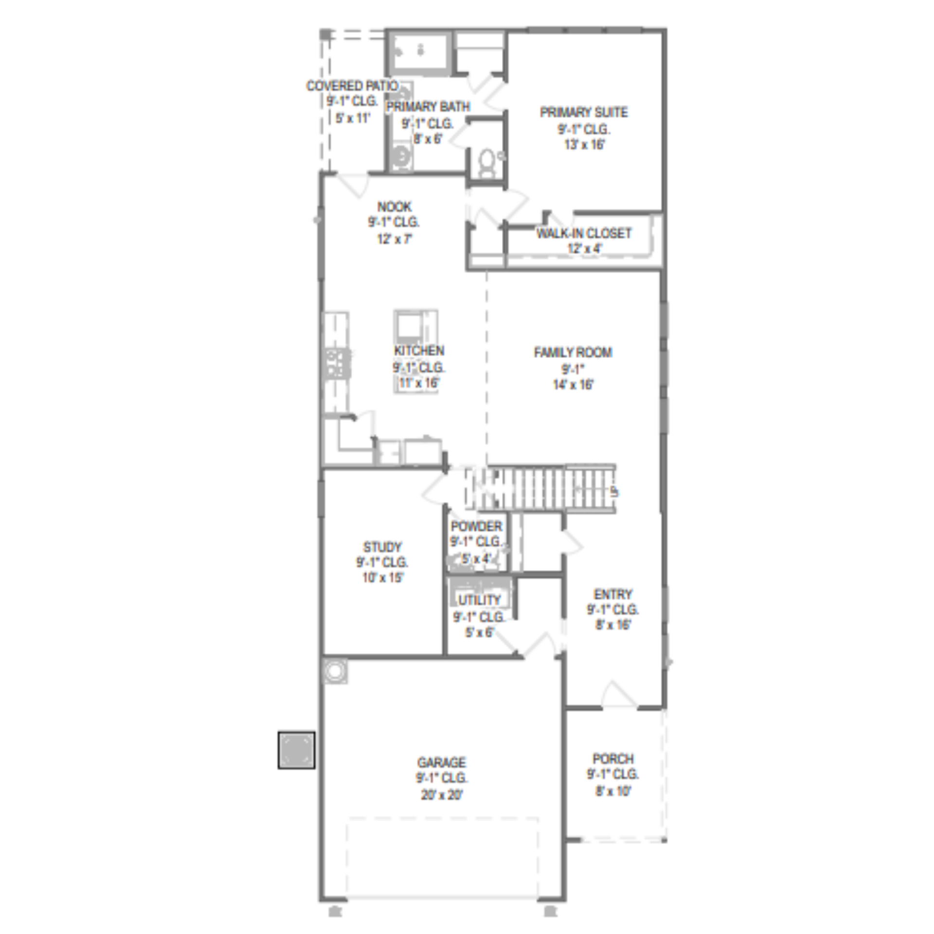 Rayburn III floor plan drawing
