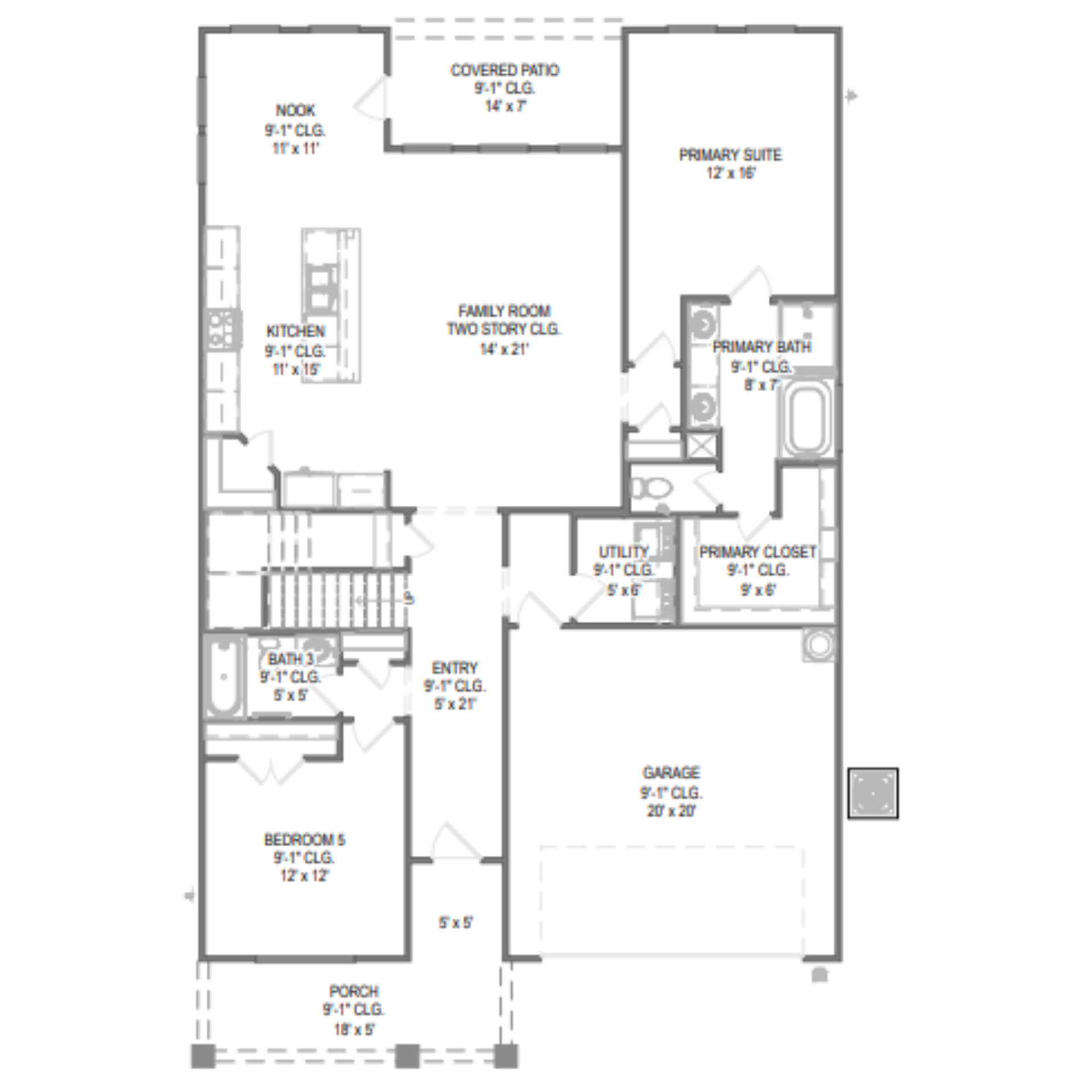 Cypress II floor plan drawing
