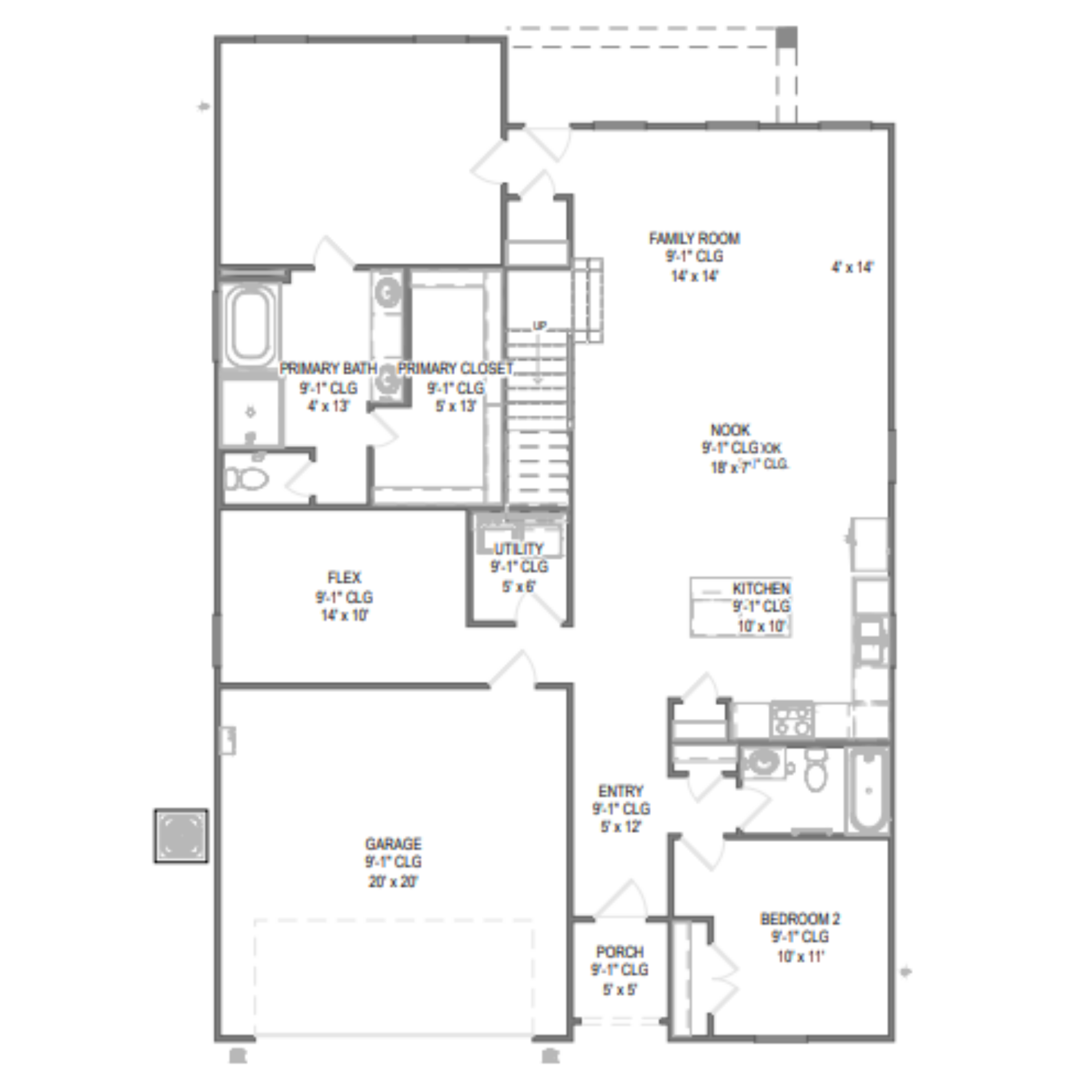 Orchid floor plan drawing