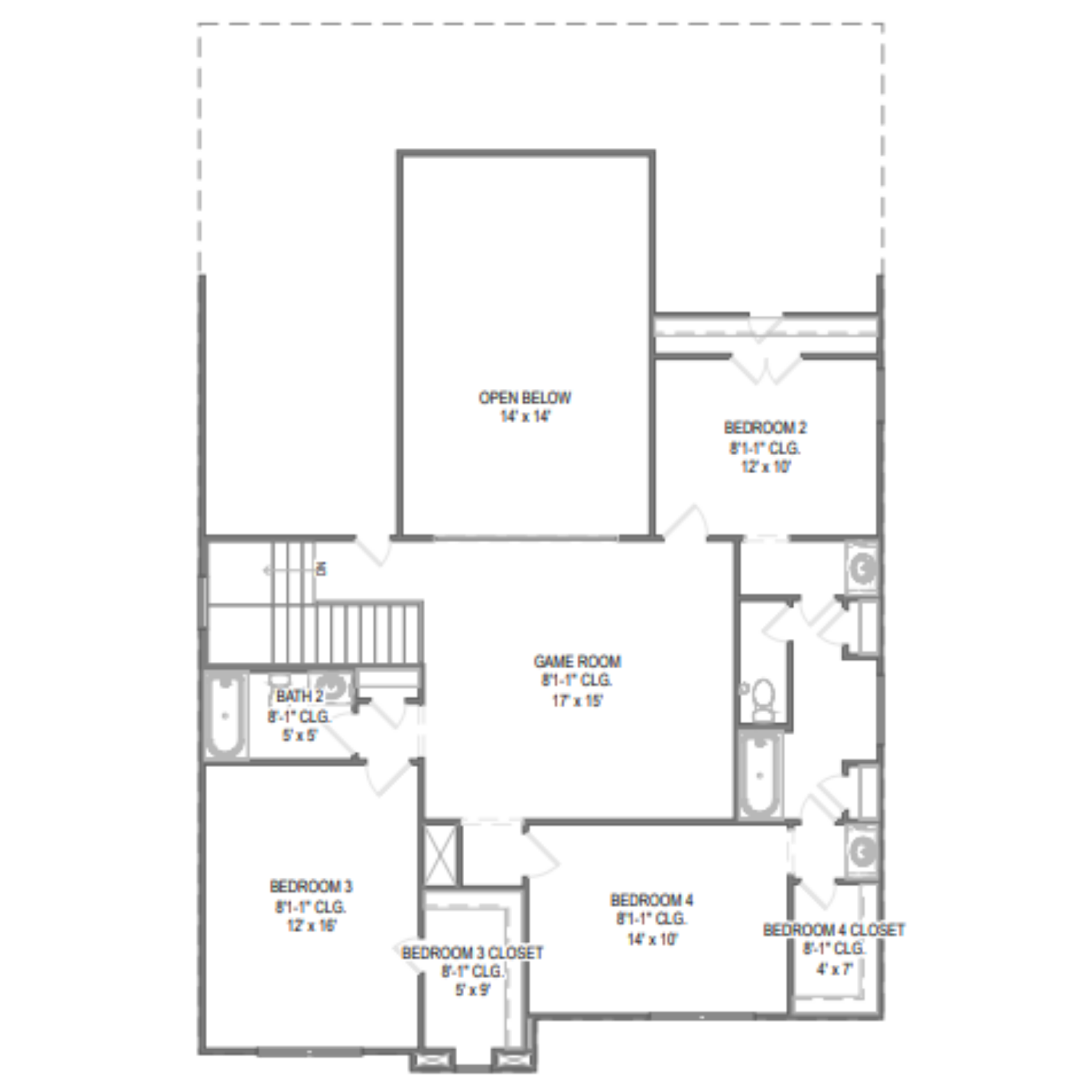 Cypress II floor plan drawing