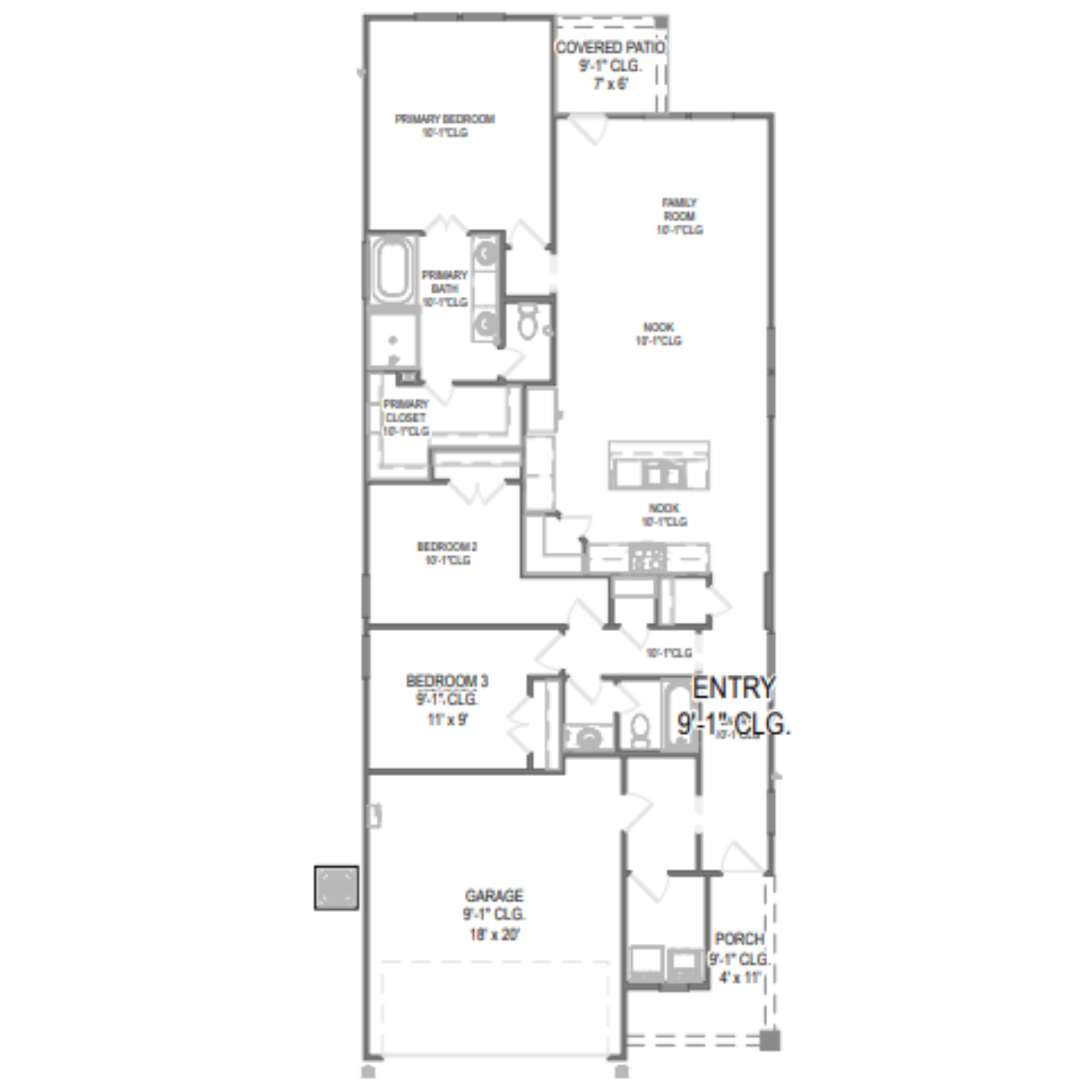 McClellan II floor plan drawing