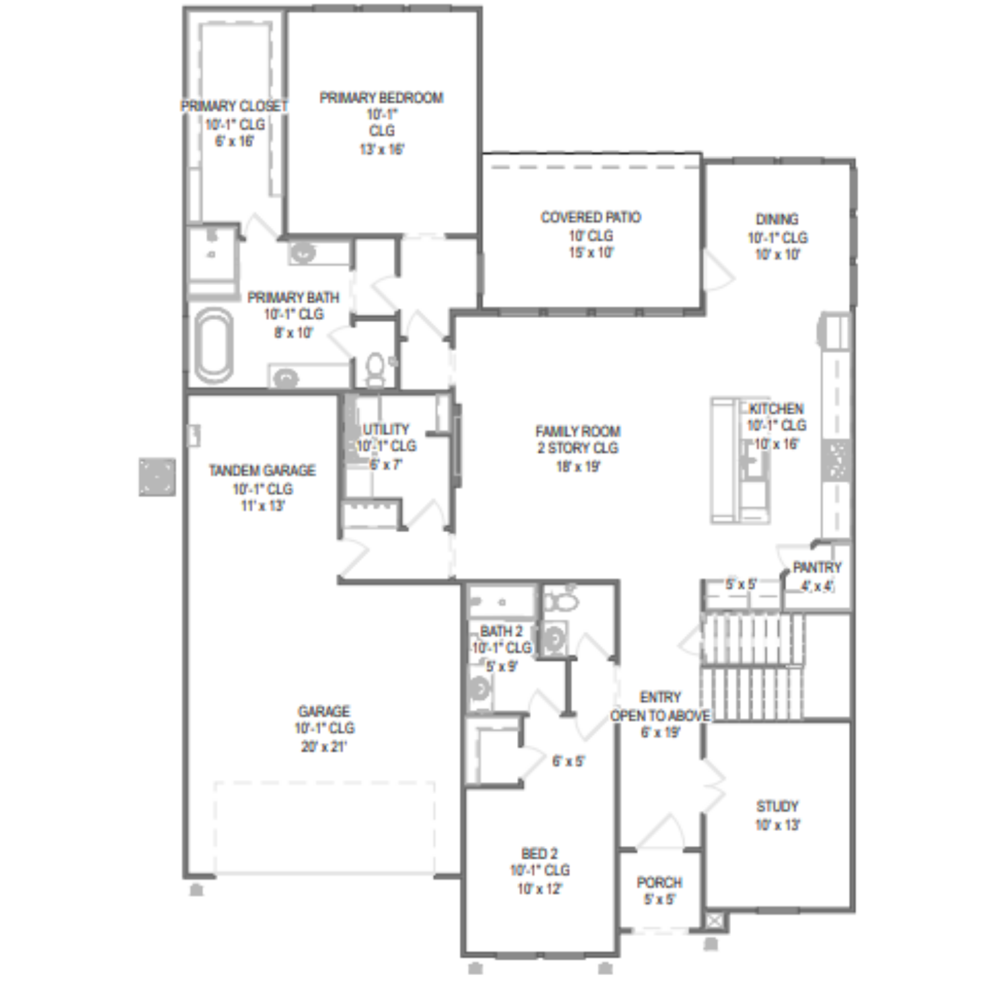 Permian floor plan drawing