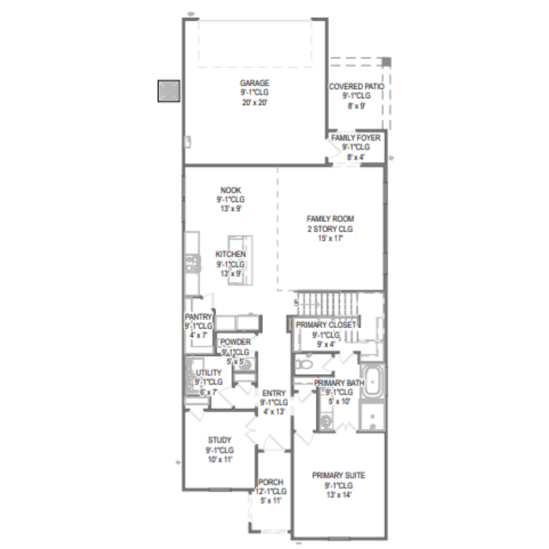 Davenport floor plan drawing