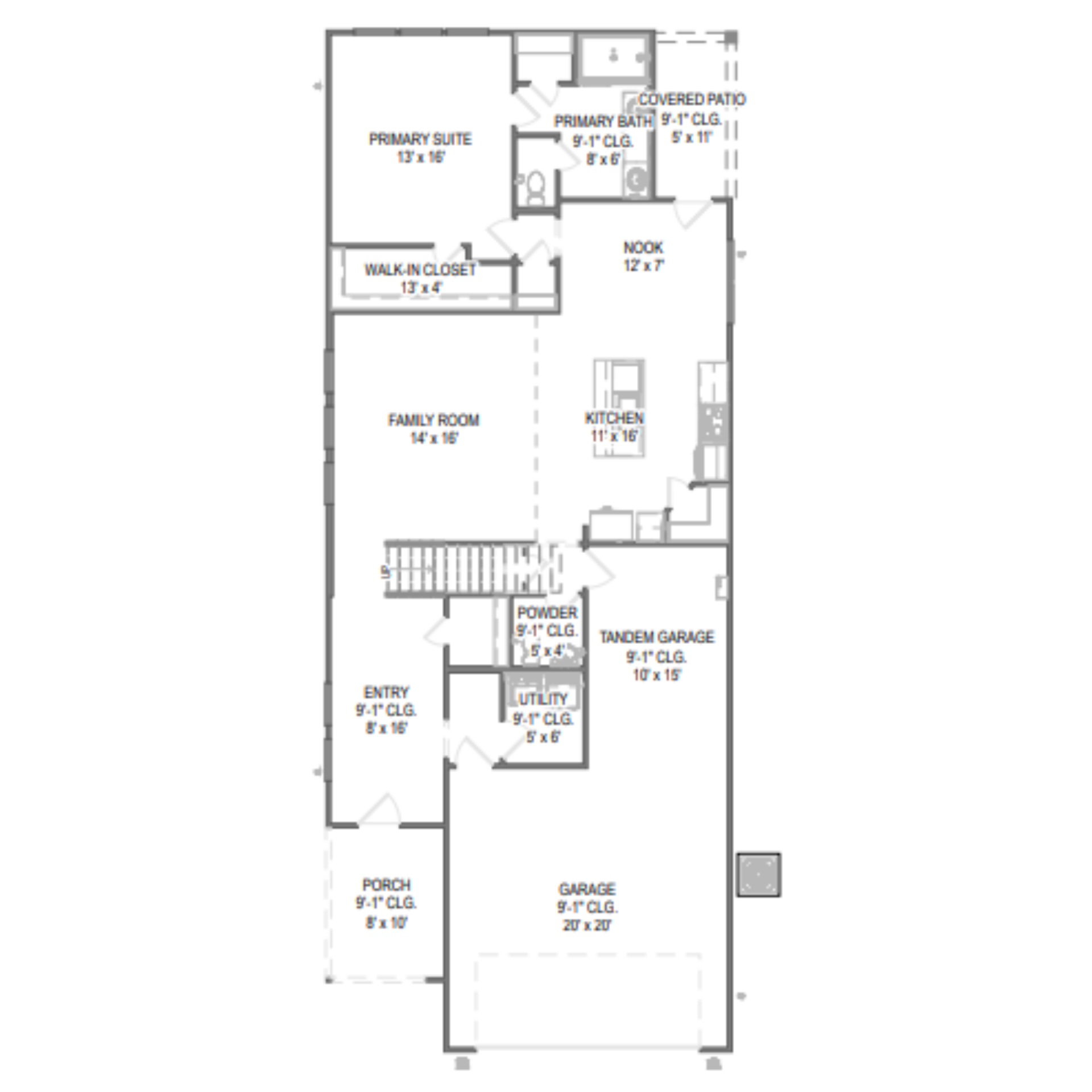 Rayburn III floor plan drawing