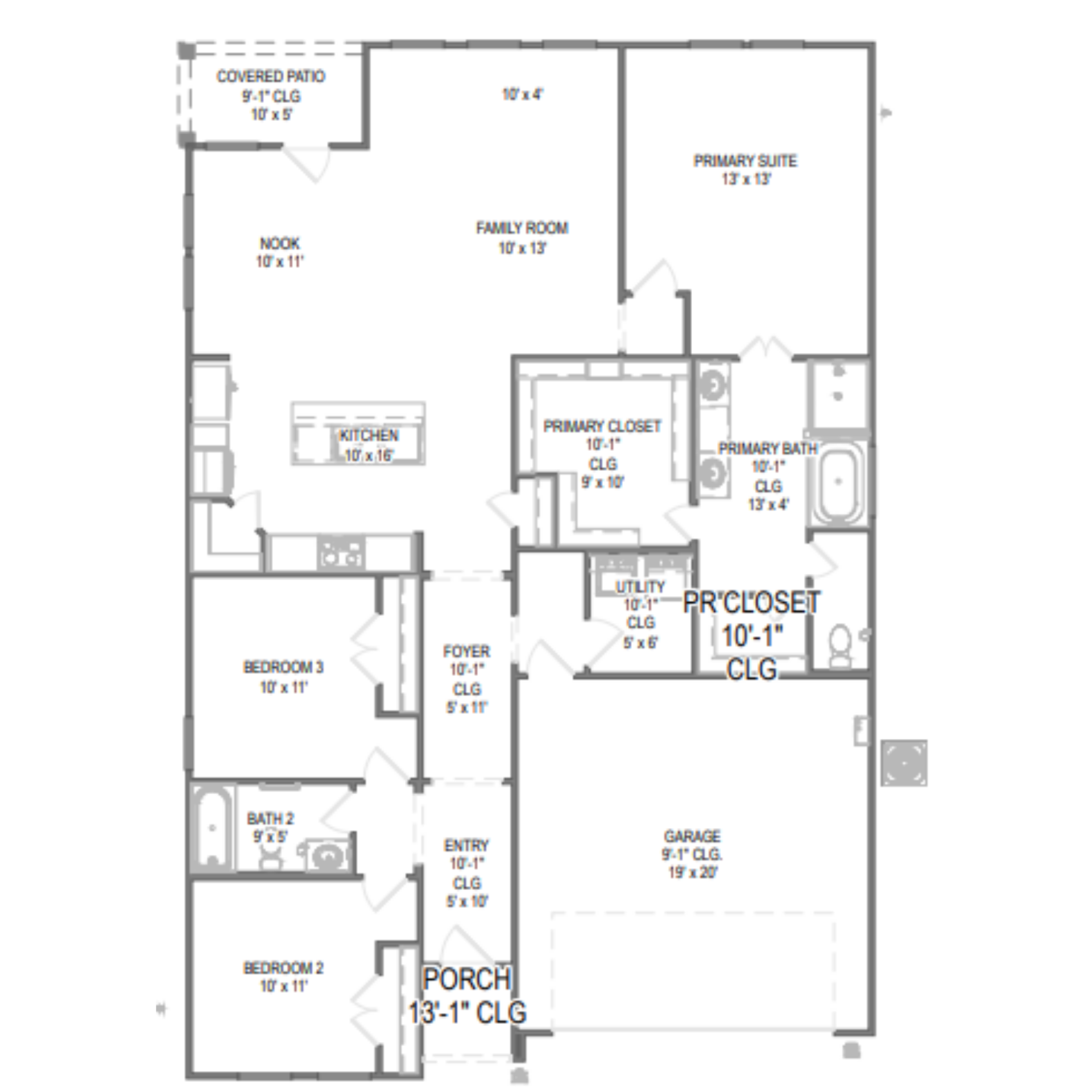 Basswood II floor plan drawing