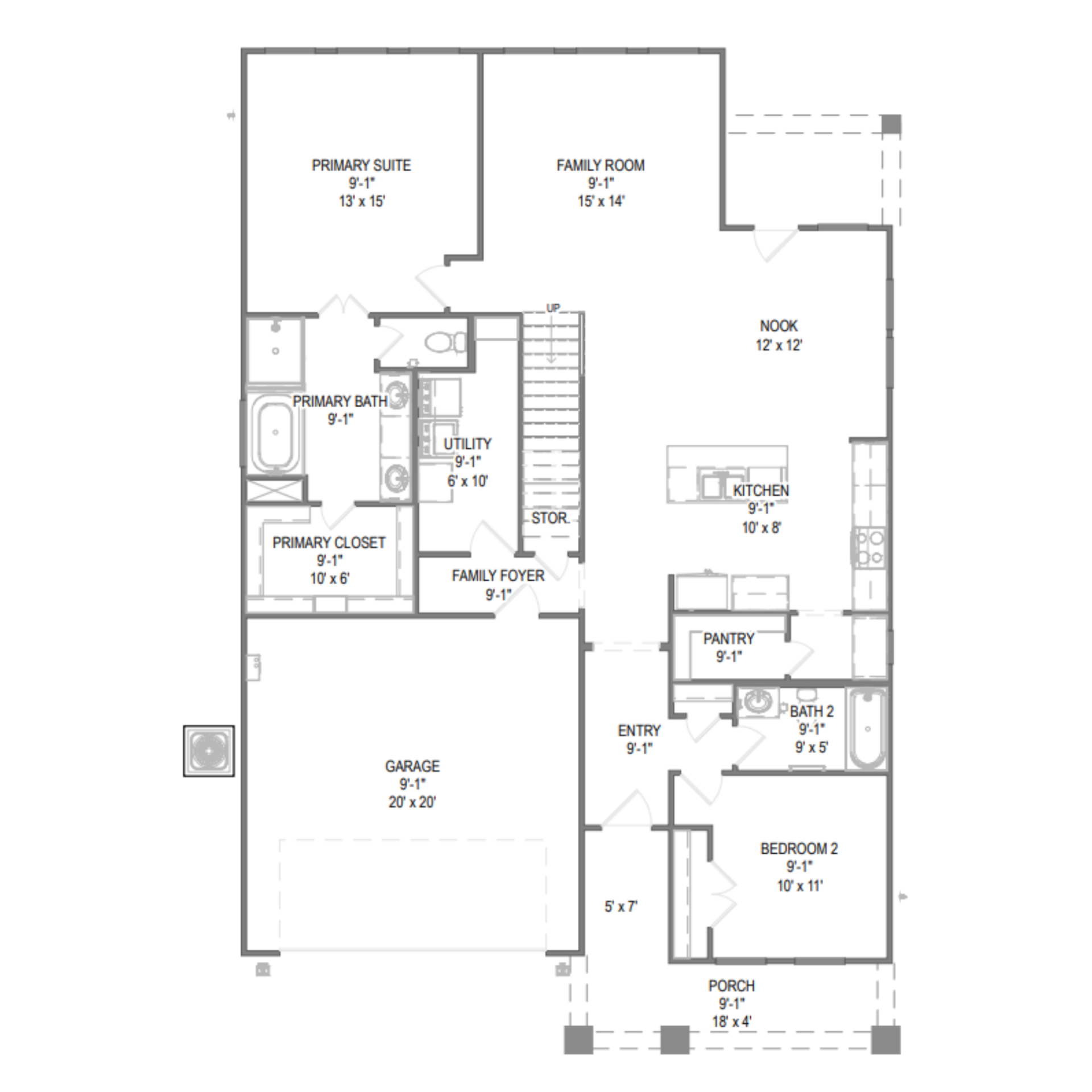 Sequoia II floor plan drawing