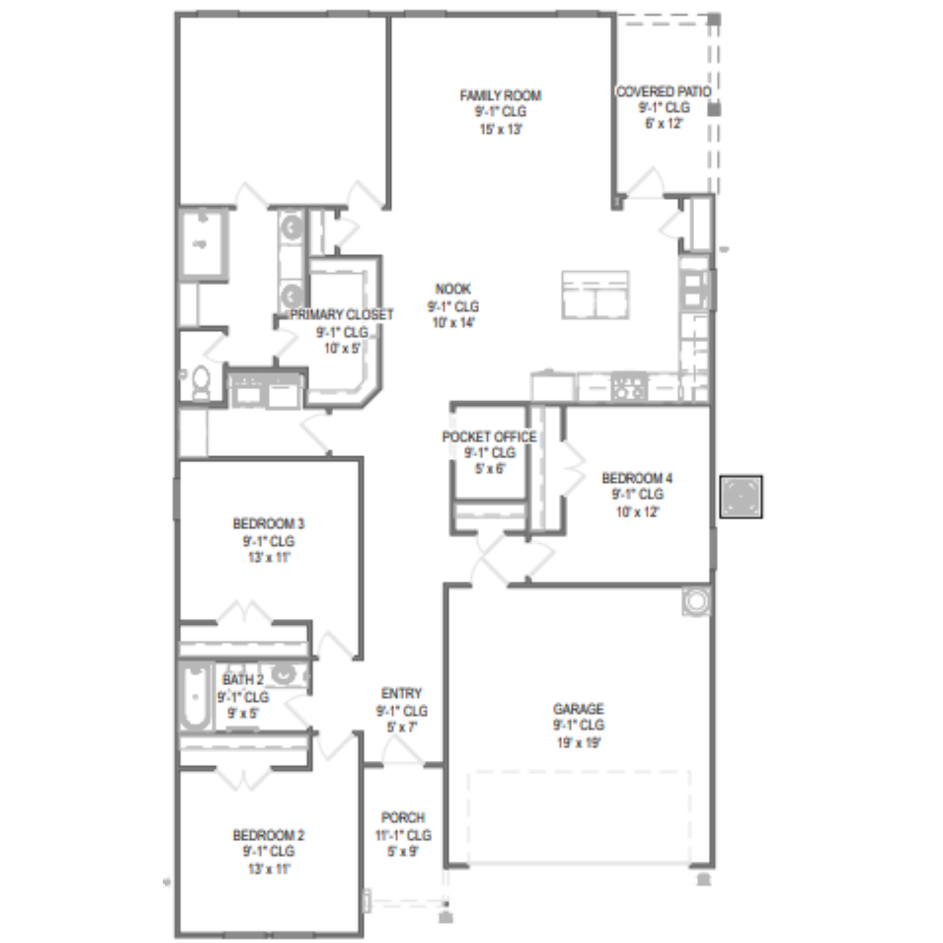 Elderberry floor plan drawing