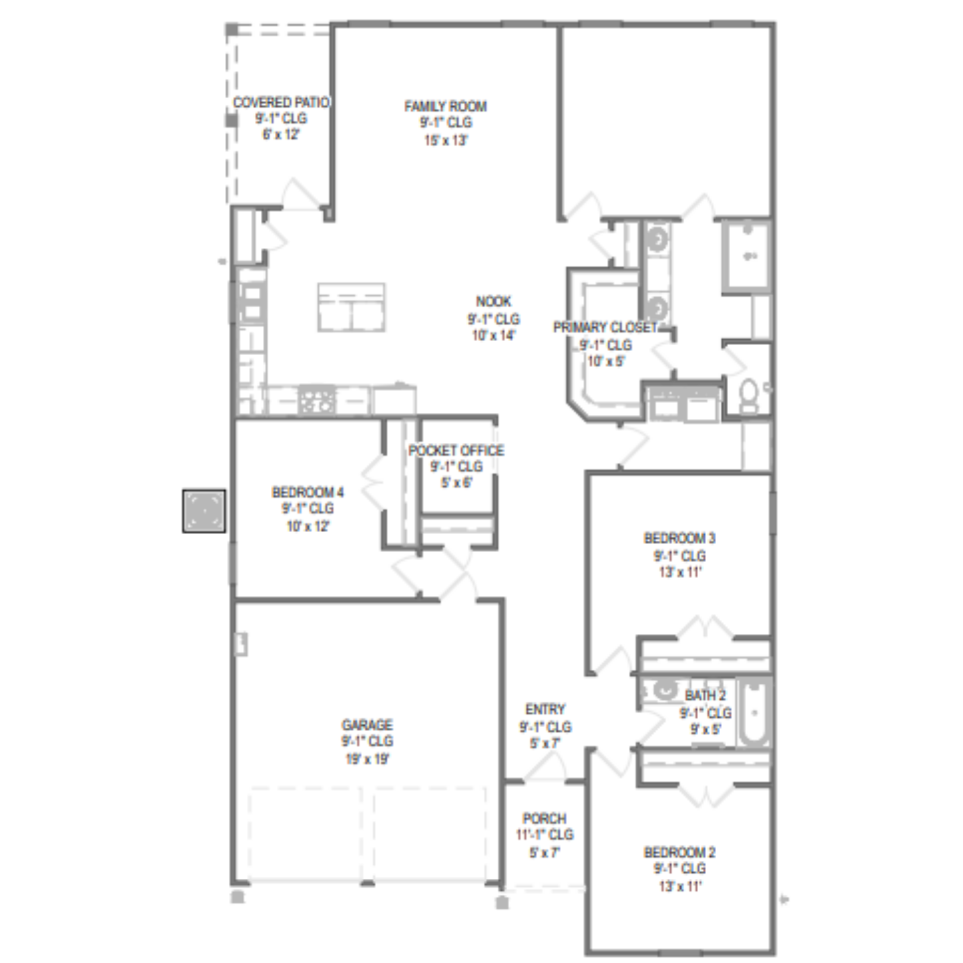 Elderberry floor plan drawing