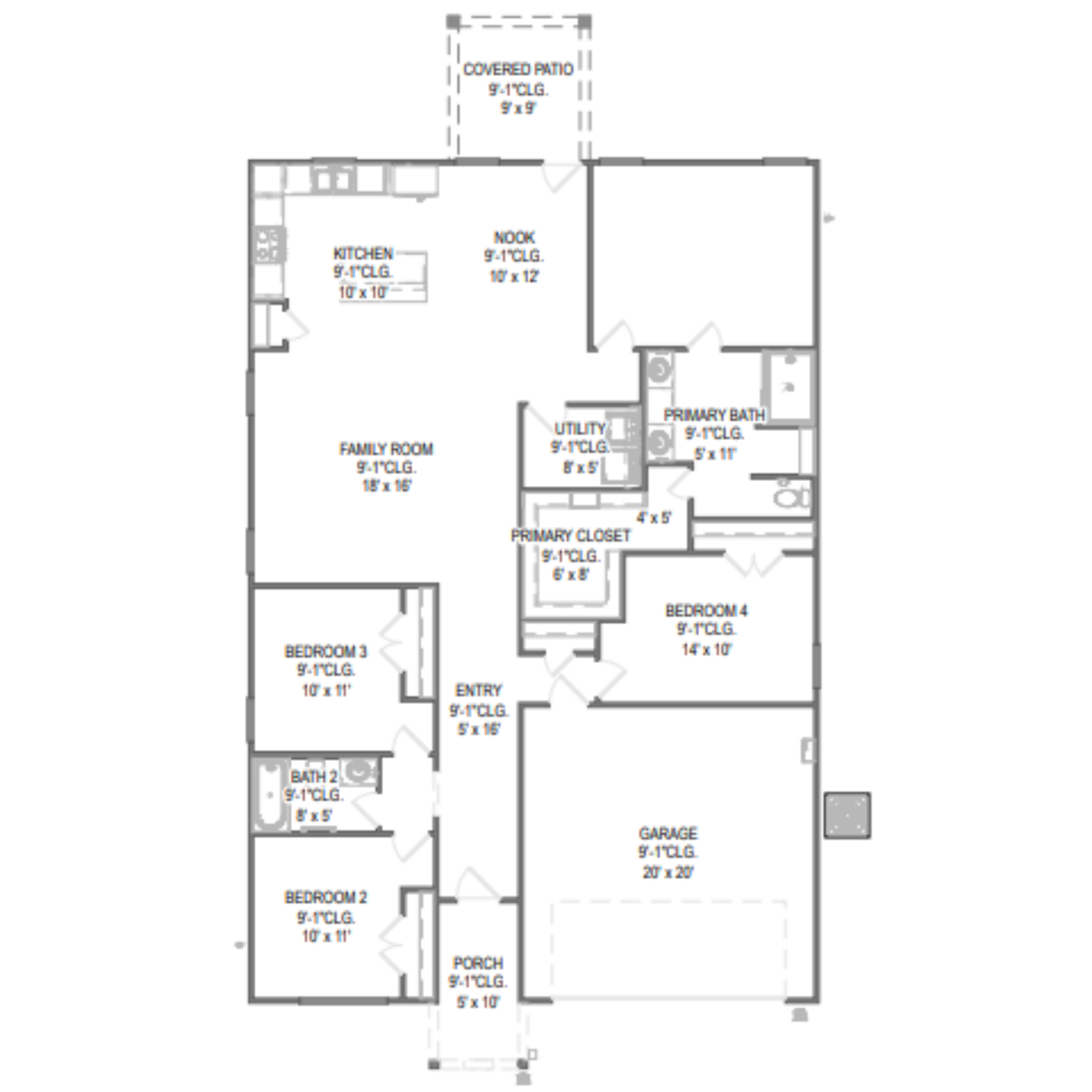 Emory II floor plan drawing