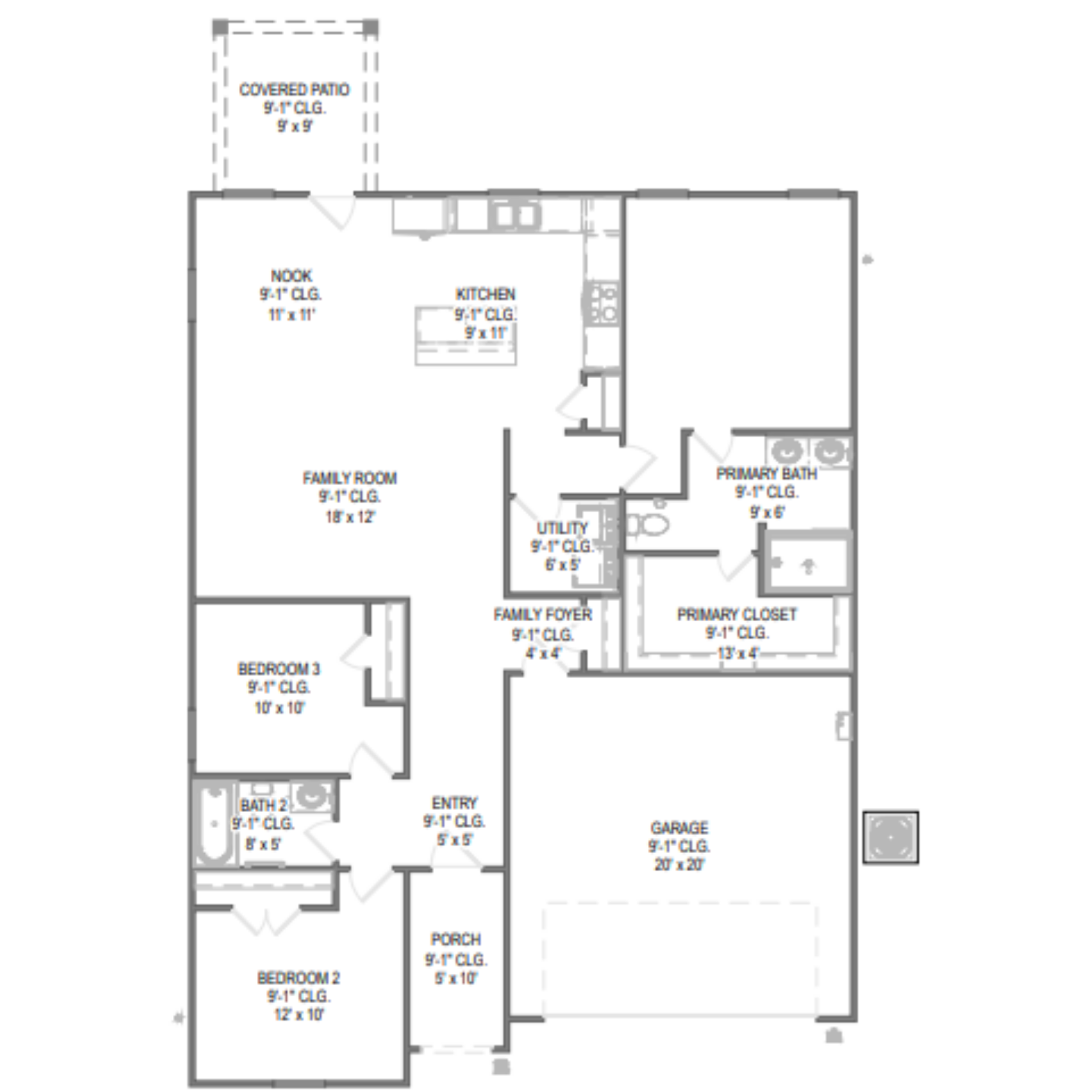 Concord II floor plan drawing