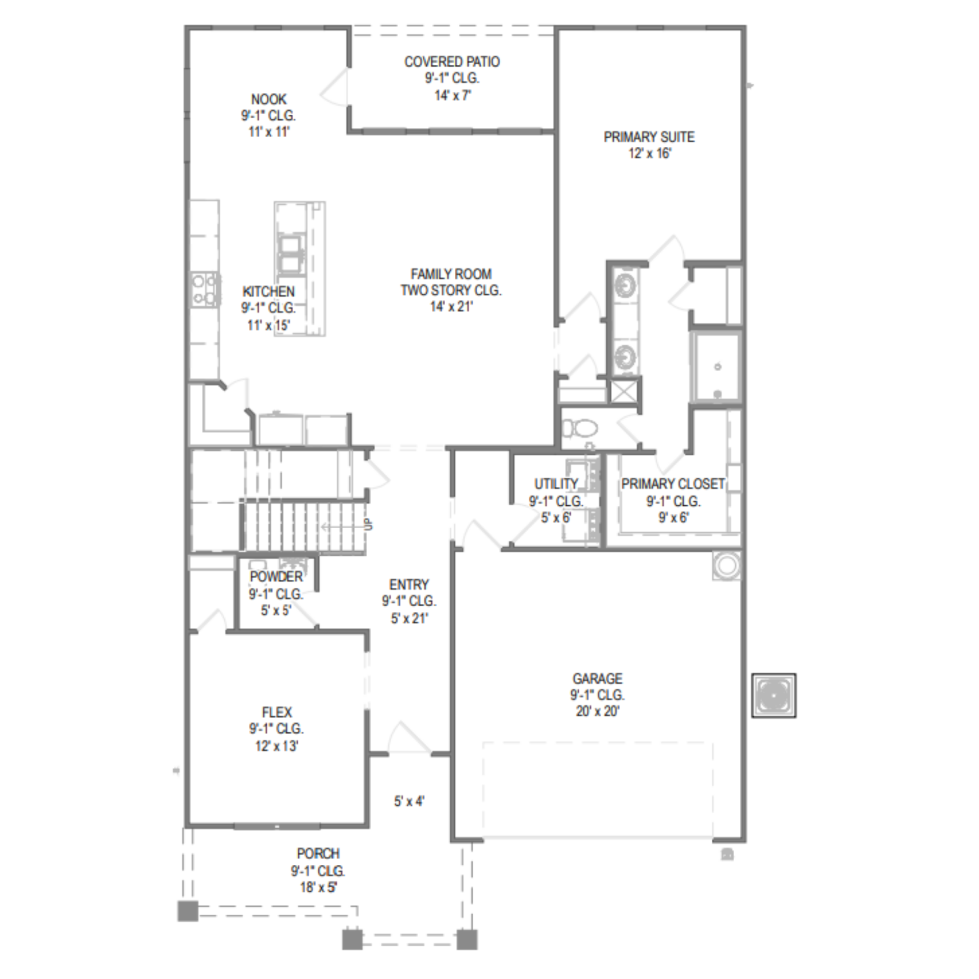 Cypress II floor plan drawing