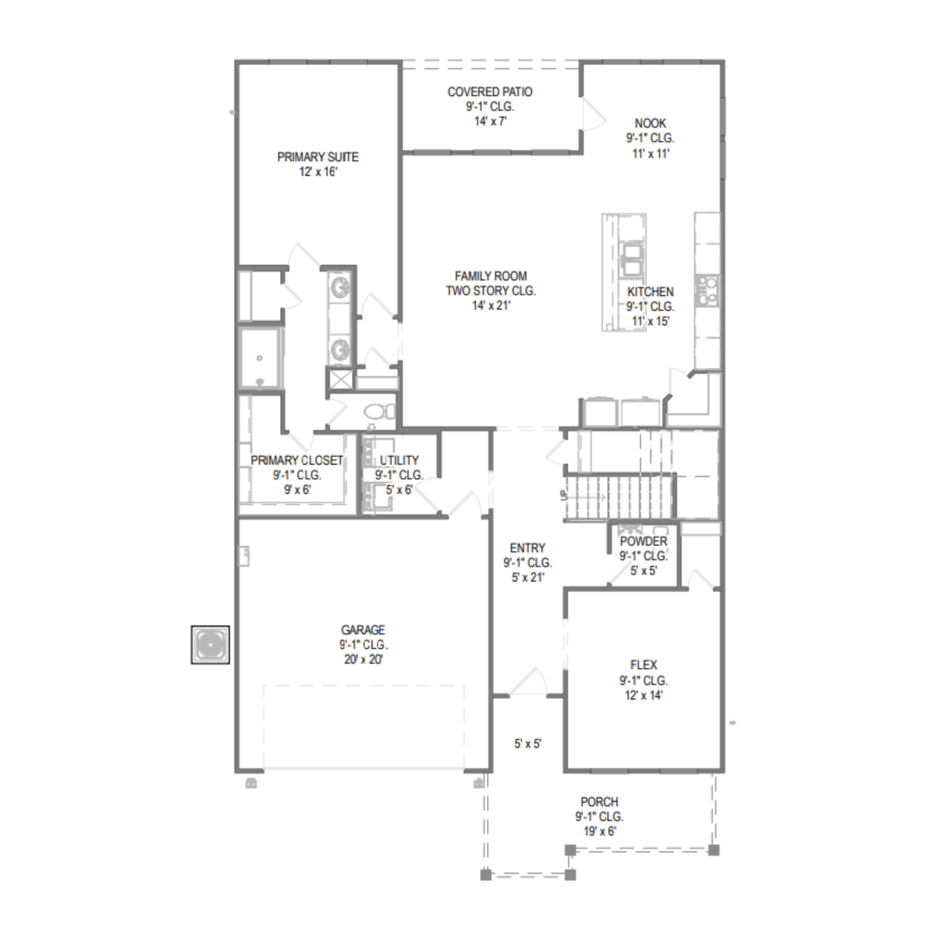 Cypress II floor plan drawing